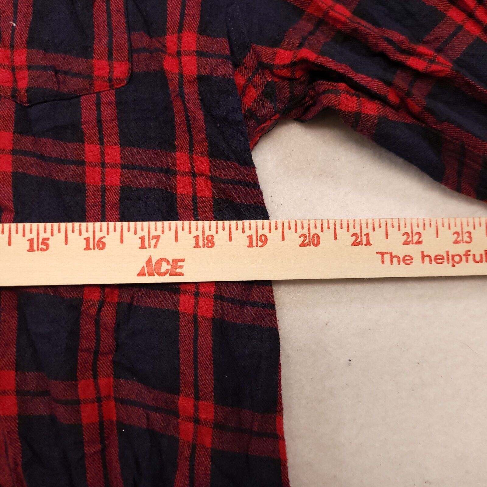 Carbon Carbon Tartan Flannel Shirt Mens Size Extra Large Red Black Size US XL / EU 56 / 4 - 9 Thumbnail