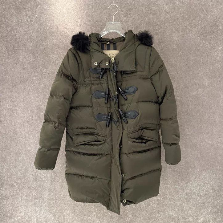 Burberry Burberry military green puffer jacket S GC Size S / US 4 / IT 40 - 1 Thumbnail