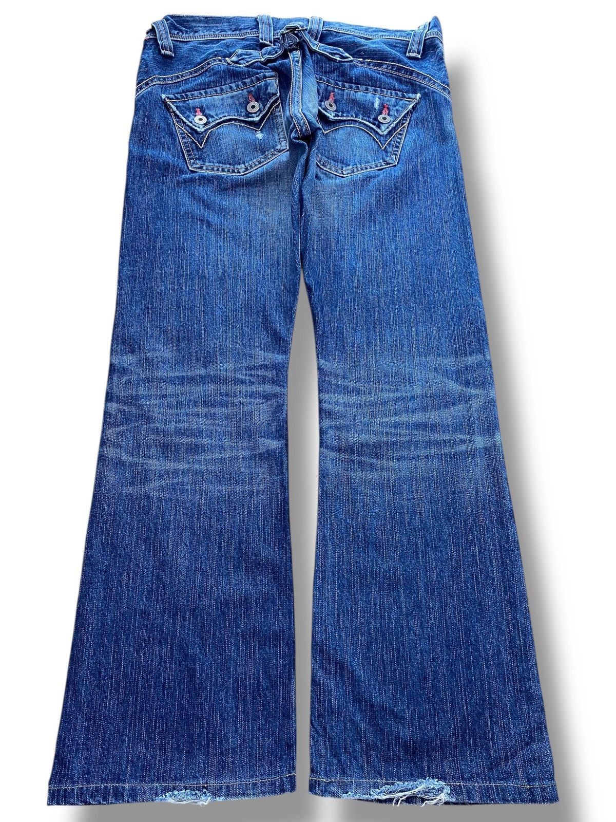 Edwin Edwin Faded Blue Wash Style Flare Jeans Size US 32 / EU 48 - 3 Thumbnail