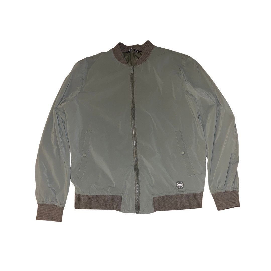 Zara Full Zip Bomber Jacket Green Size XL Outerwear Utility Size US XL / EU 56 / 4 - 1 Thumbnail
