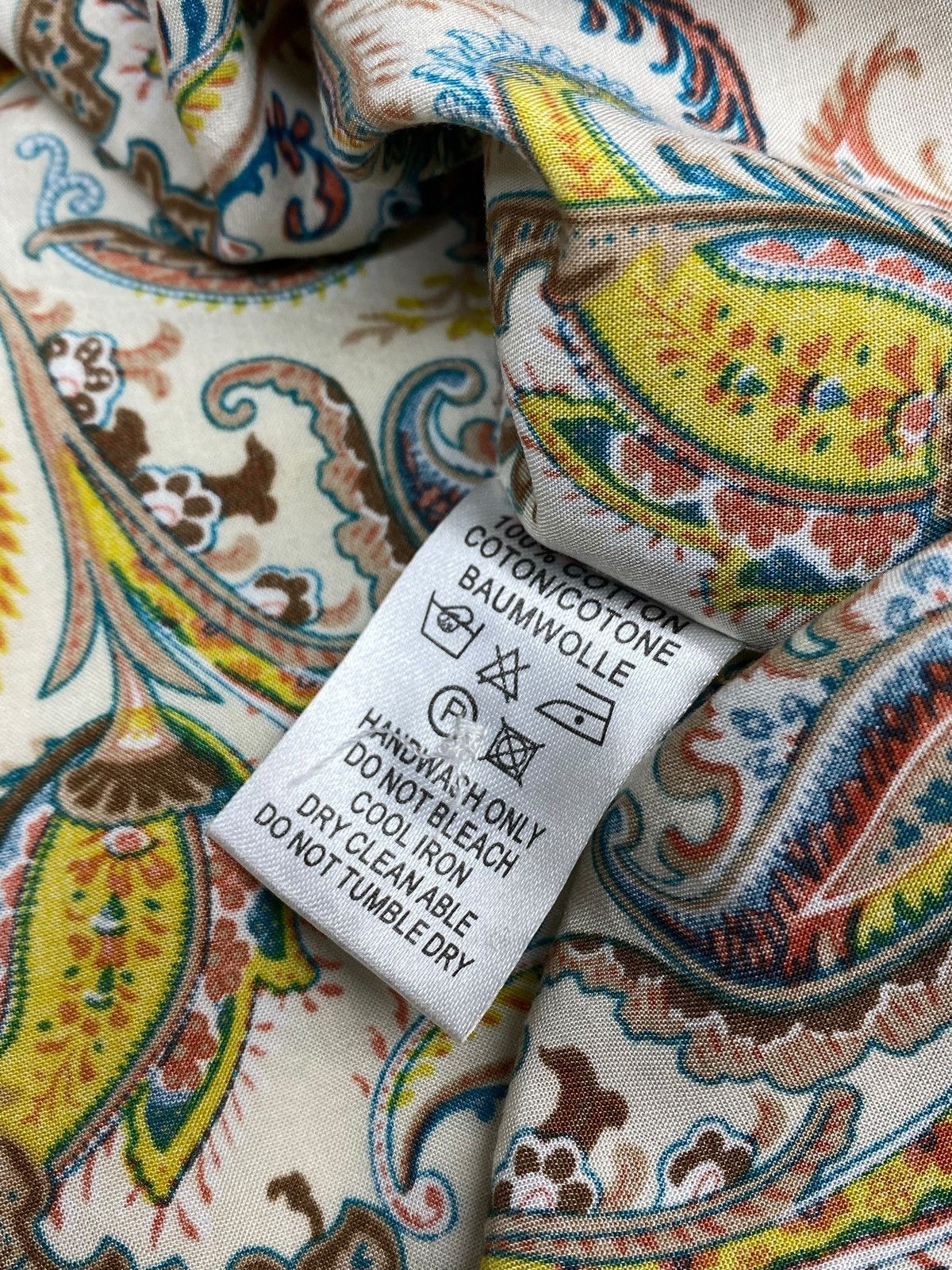 Etro Etro Milano Paisley Pattern All Over Print Button Up Shirt Size US XL / EU 56 / 4 - 15 Thumbnail