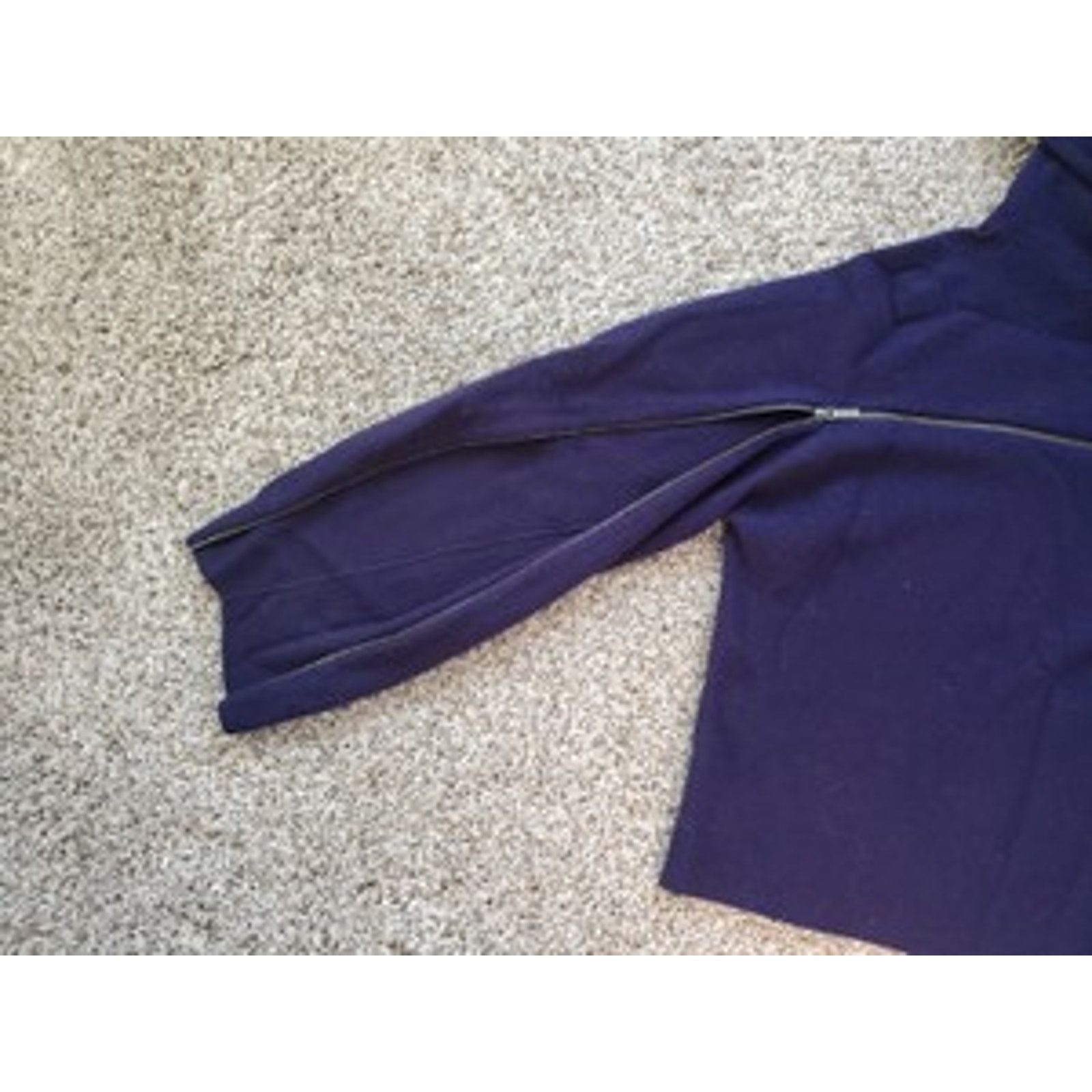 Armani Exchange A|X Armani Exchange 100% Wool Dark Blue Hooded Sweater, XL Size XL / US 12-14 / IT 48-50 - 3 Thumbnail