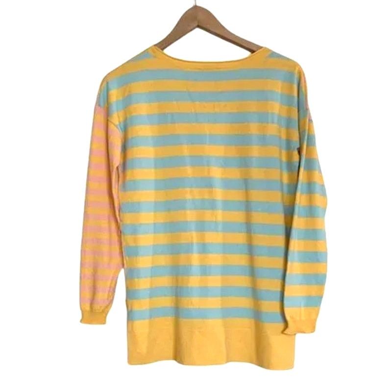 Sundry Sundance Women Striped Cotton Pullover Sweater Size S Preppy Size S / US 4 / IT 40 - 2 Thumbnail