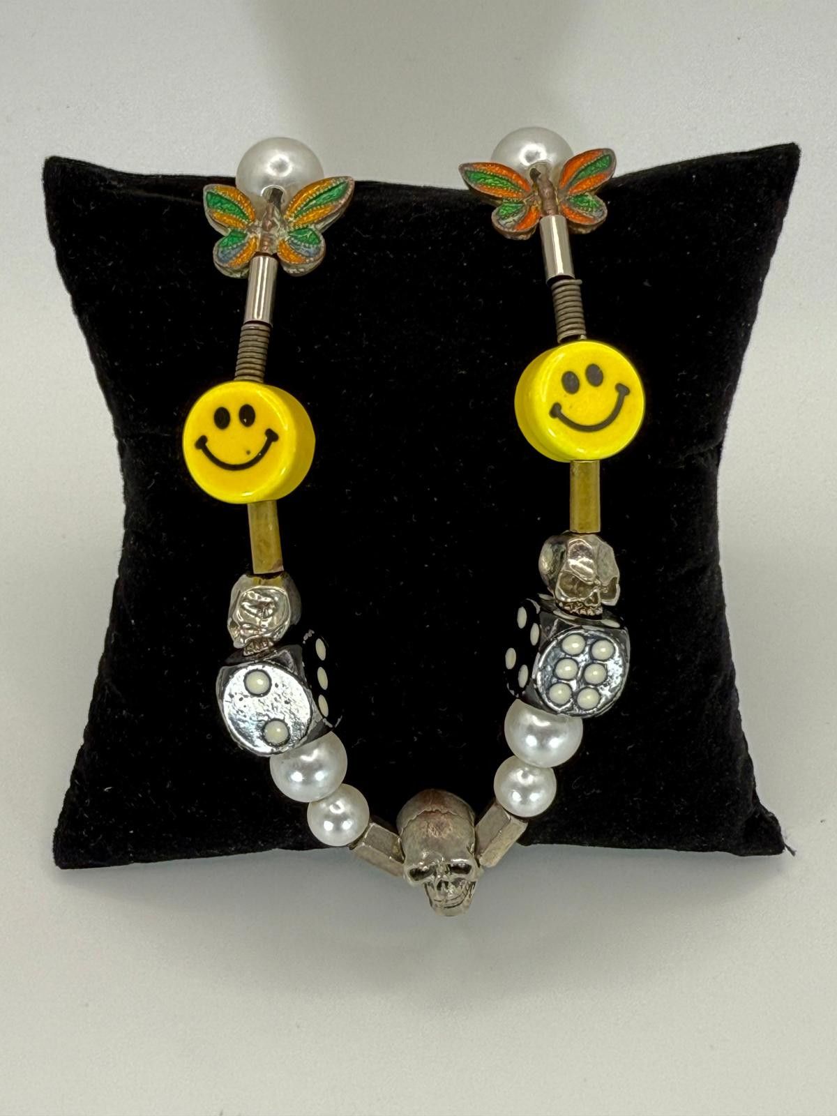 Vintage 2020's Evae+Smiley Pearl Necklace Size ONE SIZE - 2 Thumbnail