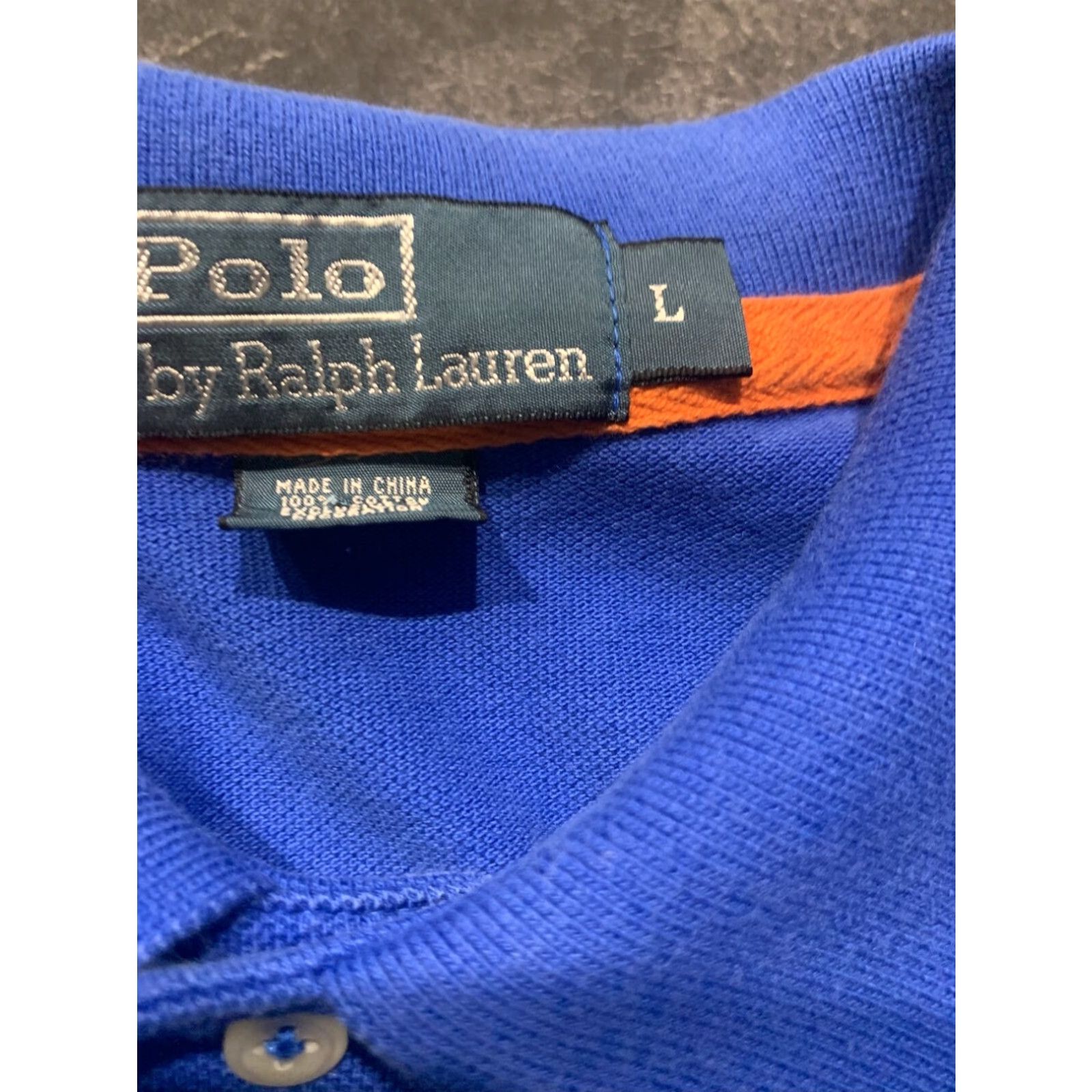 Polo Ralph Lauren Polo Ralph Lauren Short Sleeve Polo Shirt Large Blue Colorblock Mens Size US L / EU 52-54 / 3 - 4 Thumbnail