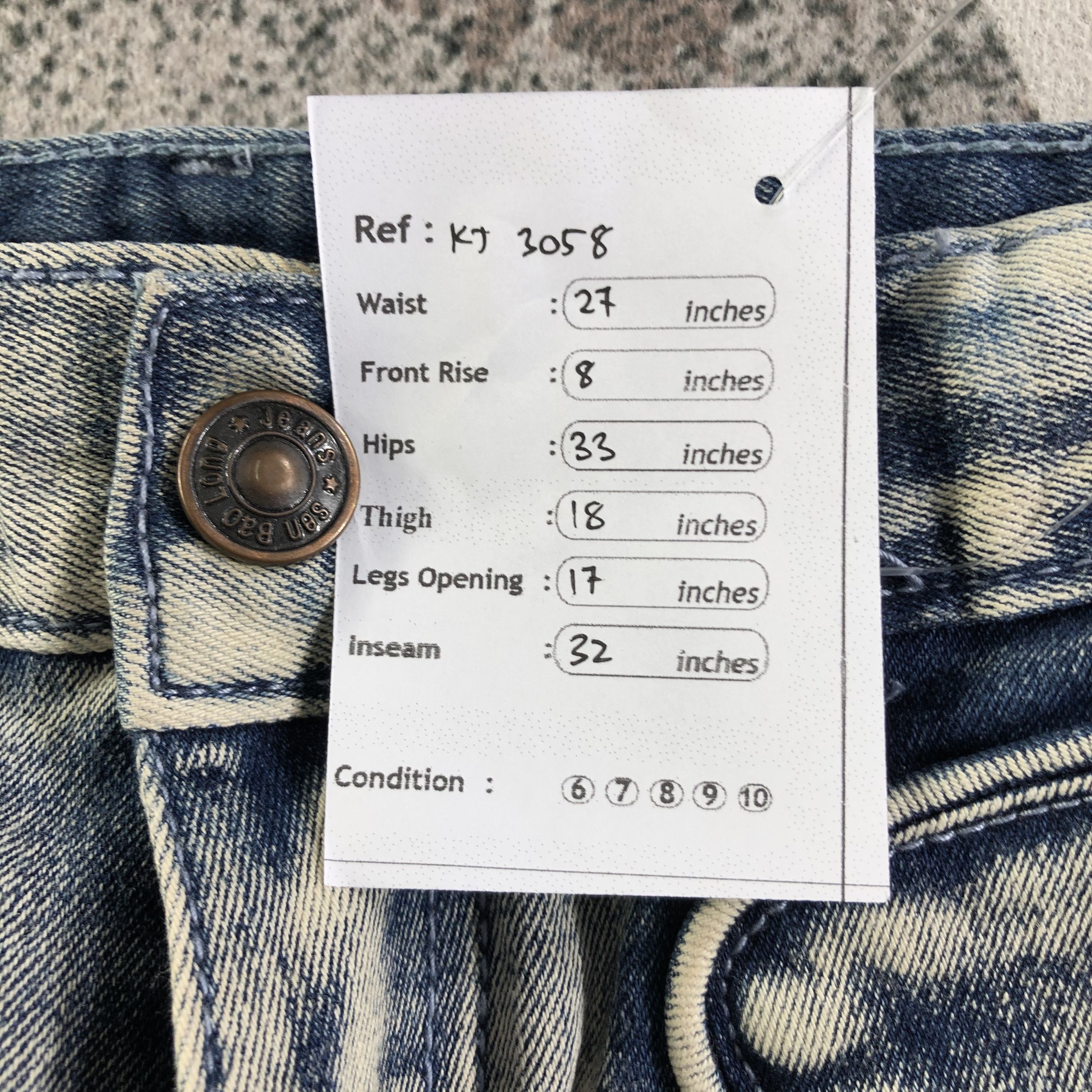 Japanese Brand Vintage Japanese Cargo Jeans Dirty Wash Denim KJ3058 Size US 27 - 9 Thumbnail