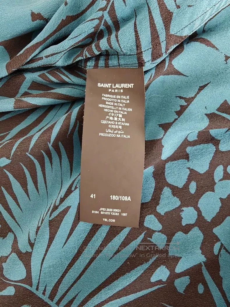Yves Saint Laurent YSL Men's Green Silk Short. Size US XL / EU 56 / 4 - 3 Thumbnail