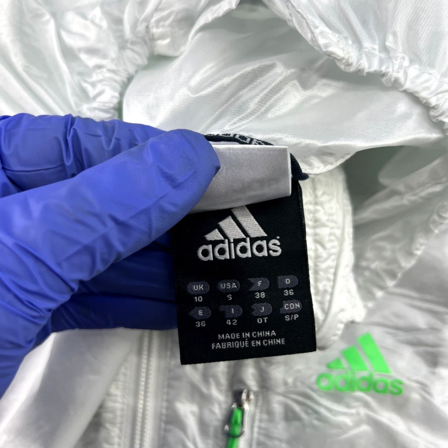 Adidas Adidas Terrex Windbeaker Jacket Small White Clear Running Lightweight Packable Size US S / EU 44-46 / 1 - 6 Thumbnail
