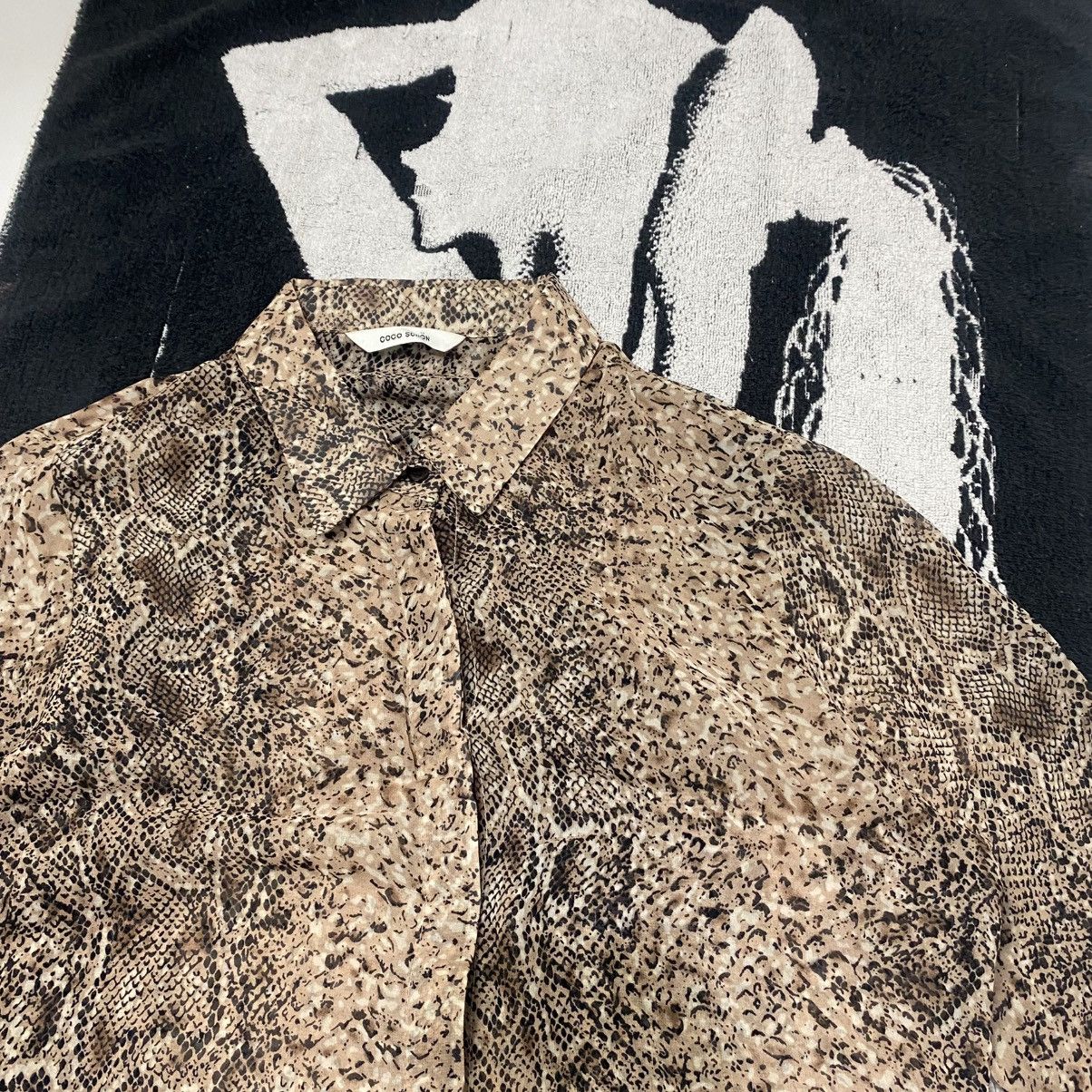 If Six Was Nine Y2K style coco schon - snake skin button shirt Size M / US 6-8 / IT 42-44 - 4 Thumbnail