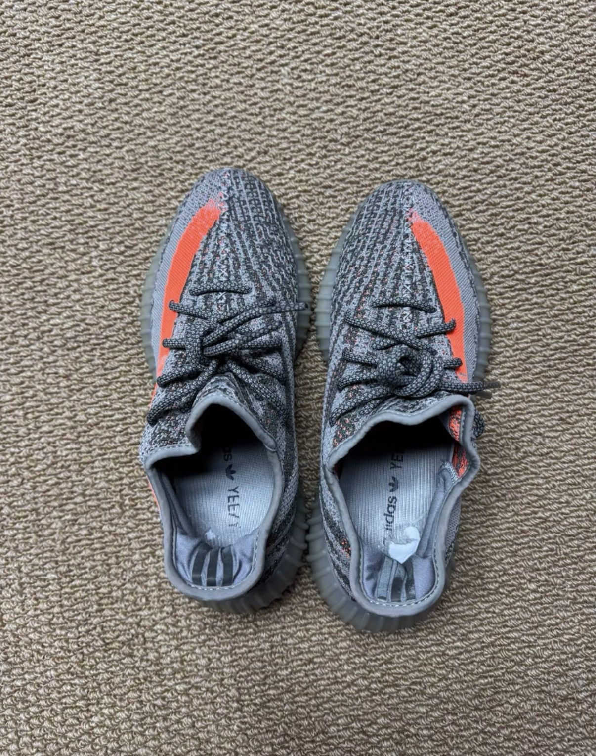 Adidas Adidas Yeezy 350 V2 Grey Orange Static K37 Size US 8.5 / EU 41-42 - 8 Thumbnail