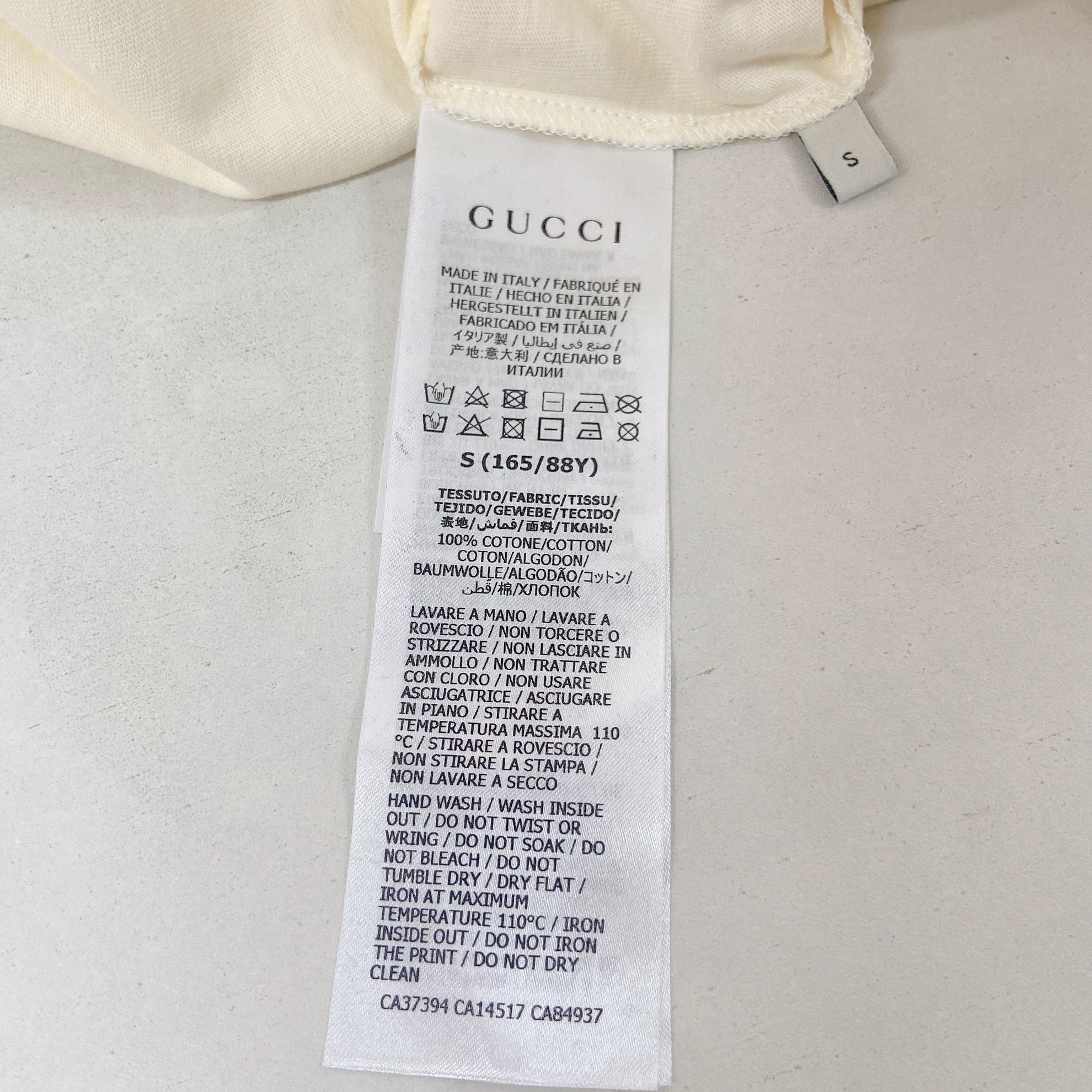 Gucci Gucci Gold Logo T - Shirt S Size US S / EU 44-46 / 1 - 8 Thumbnail