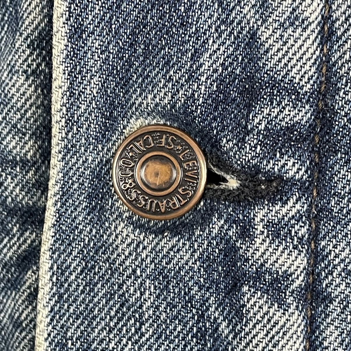 Levi's Hot Vintage 80’s Sherpa Levi’s denim cropped bomber jacket Size US L / EU 52-54 / 3 - 13 Thumbnail