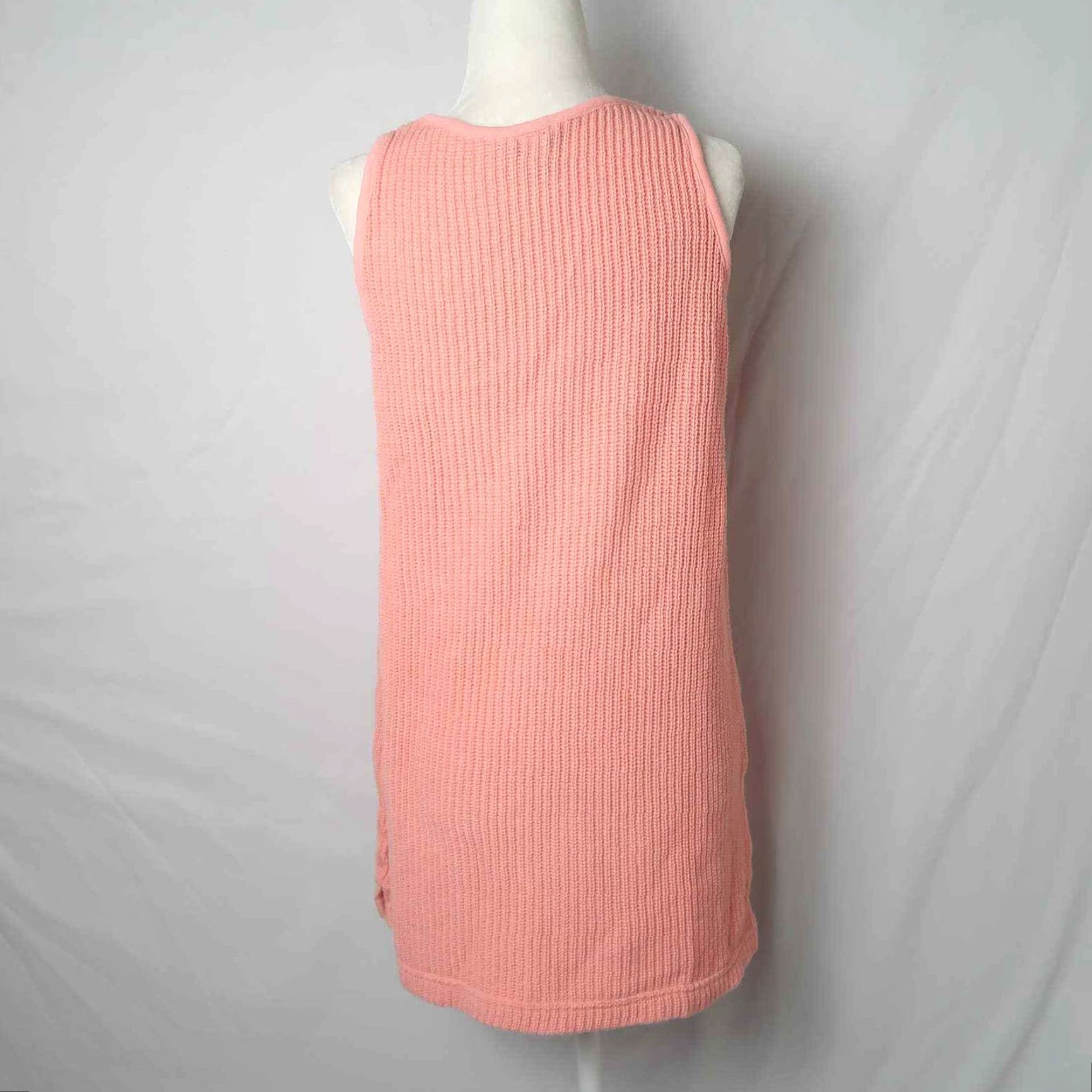 Vintage MODA International coral pink knit sleeveless mini dress M Women Cotton Short Sleeve-less? Not applicable Size M / US 6-8 / IT 42-44 - 4 Thumbnail