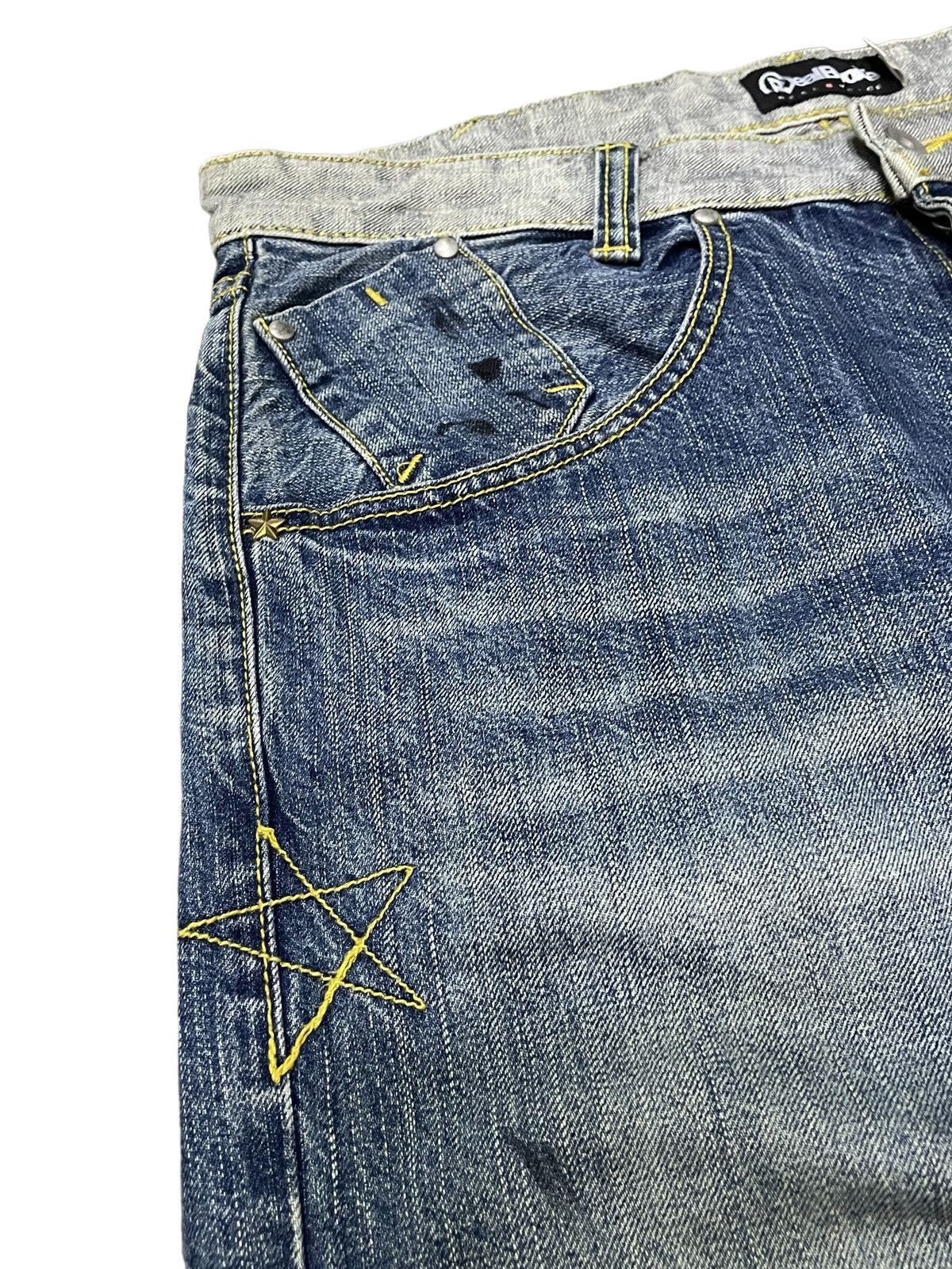 Artful Dodger × Ed Hardy Real Bvoice Painted Dirty Baggy Loose Jeans Size US 34 / EU 50 - 14 Thumbnail