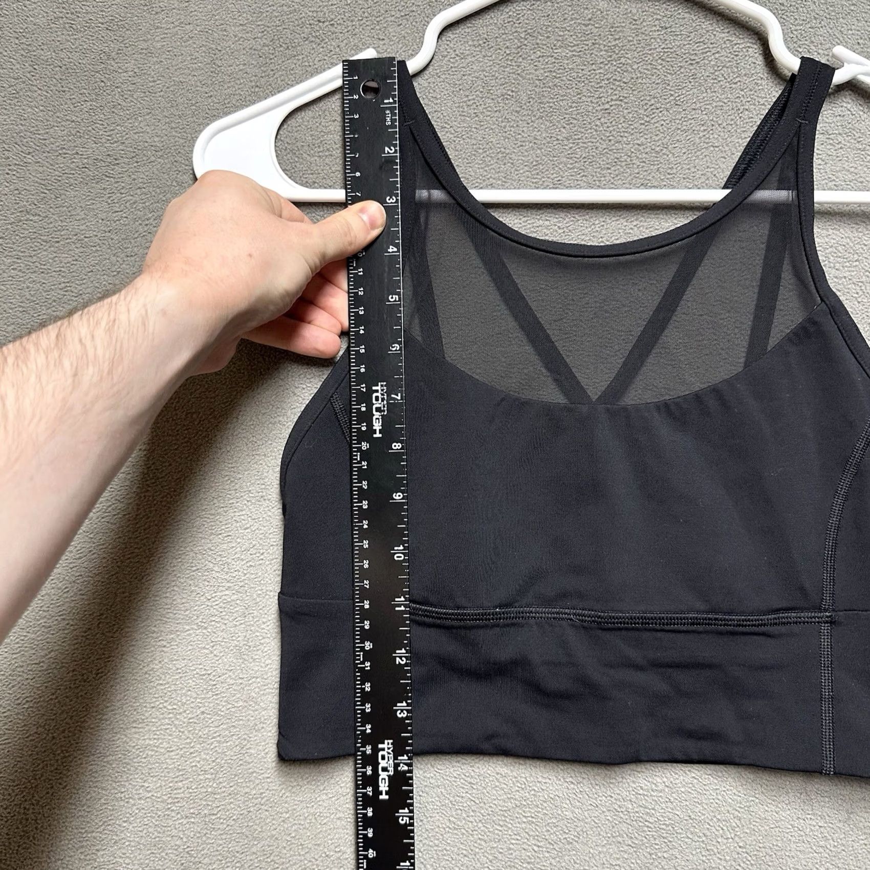Lululemon Lululemon Clip In Long Line Bra Lift Womens Size 6 Black Luxtreme Performance Size ONE SIZE - 6 Thumbnail