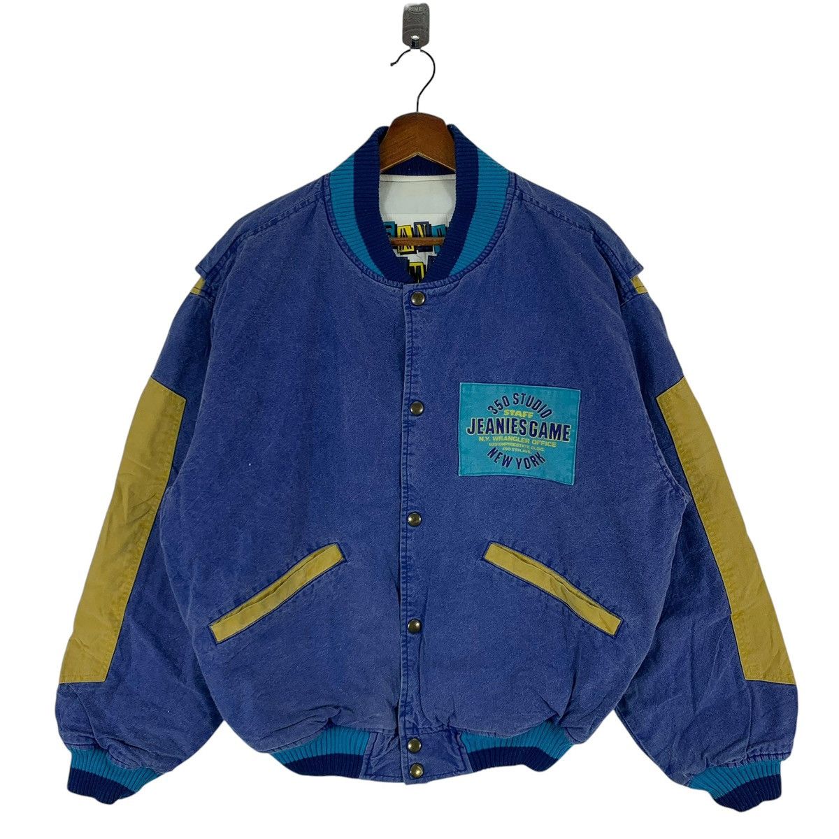 Vintage × Wrangler VINTAGE 350 STUDIO STAFF JEANIES GAMES STAFF BOMBER JACKET Size US L / EU 52-54 / 3 - 3 Thumbnail