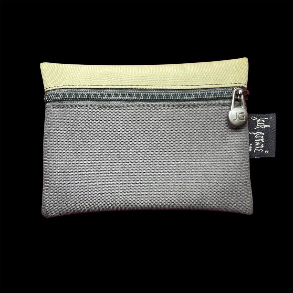 Other VTG Jack Gomme Paris Pouch Bag Grey & Cream ZipCase Size ONE SIZE - 1 Thumbnail