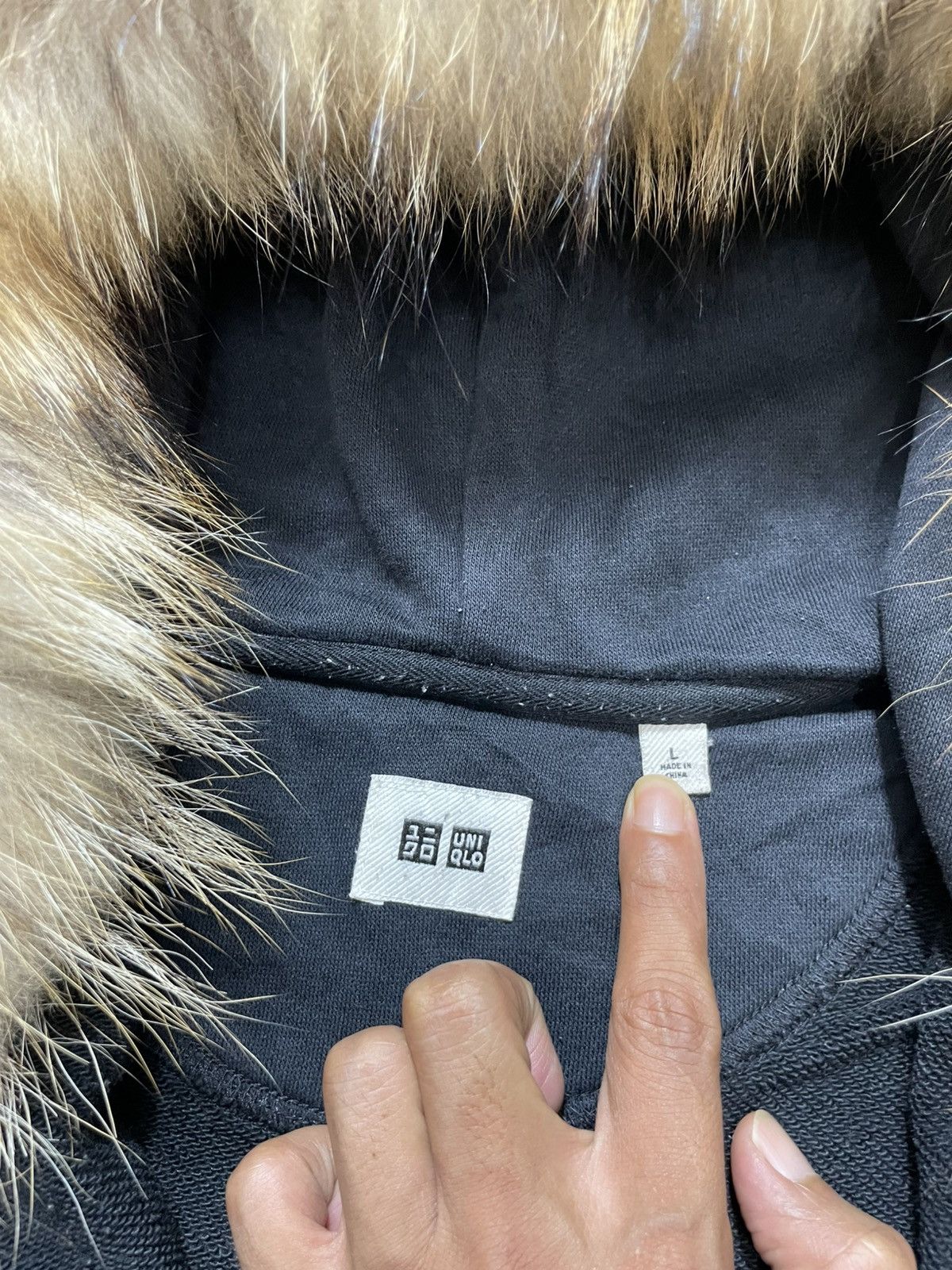 If Six Was Nine Japanese Black Distressed Zip Fur Hoodie ifisix lgb style Size US L / EU 52-54 / 3 - 4 Thumbnail