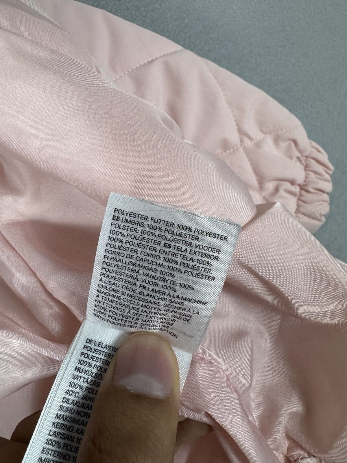 H&M H&M Baby 12-18Mon Pink Hooded Puffer Jacket Fall/Winter Size US XXS / EU 40 - 8 Thumbnail