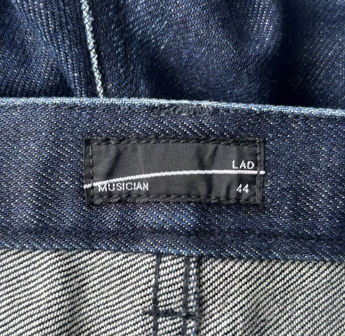 Yohji Yamamoto Lad Musician Washed Distressed Curved Jeans K4 Size US 28 / EU 44 - 7 Thumbnail