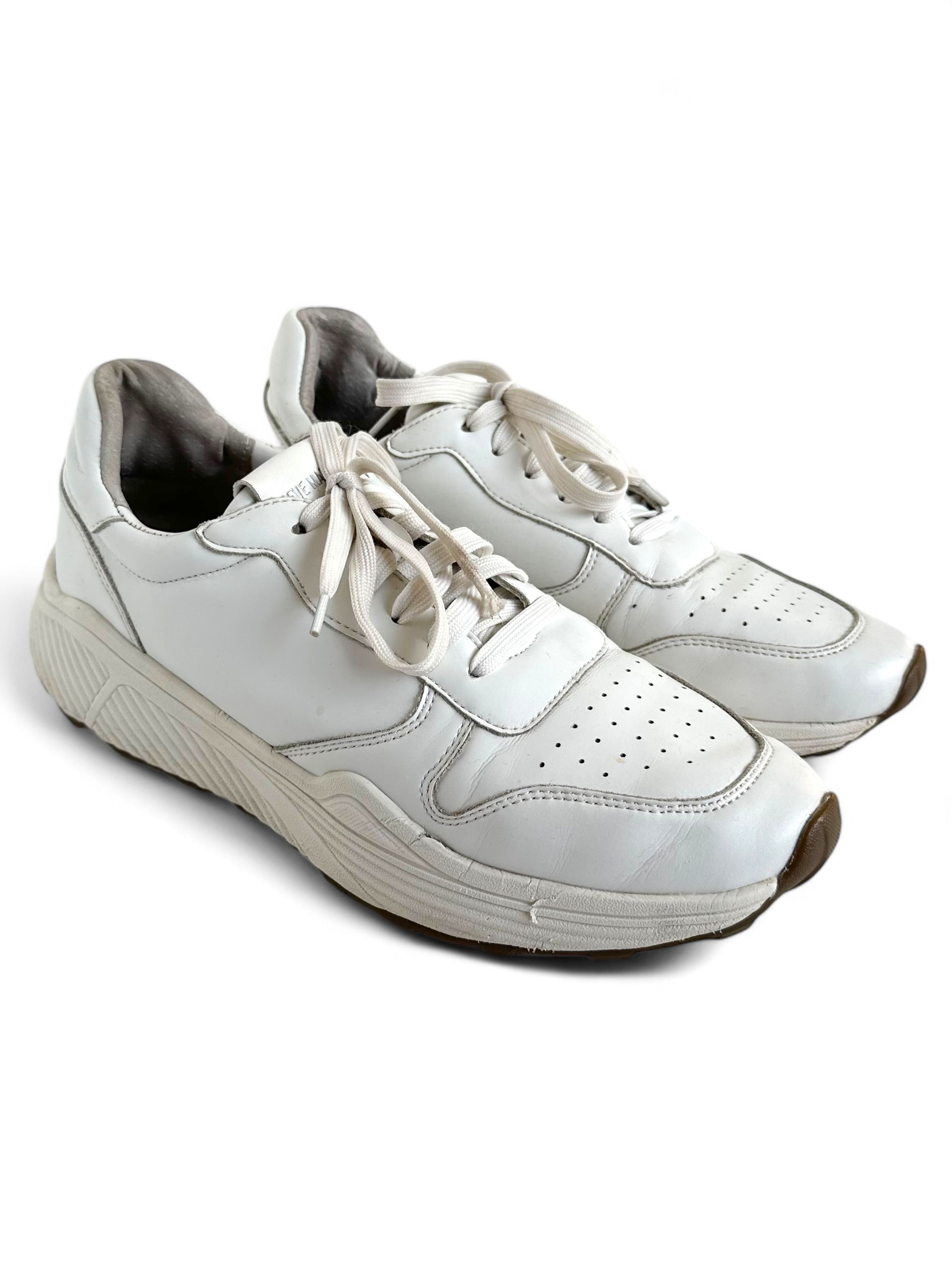 Steve Madden Steve Madden Leather Low Top Sneakers Size US 11 / EU 44 - 4 Thumbnail