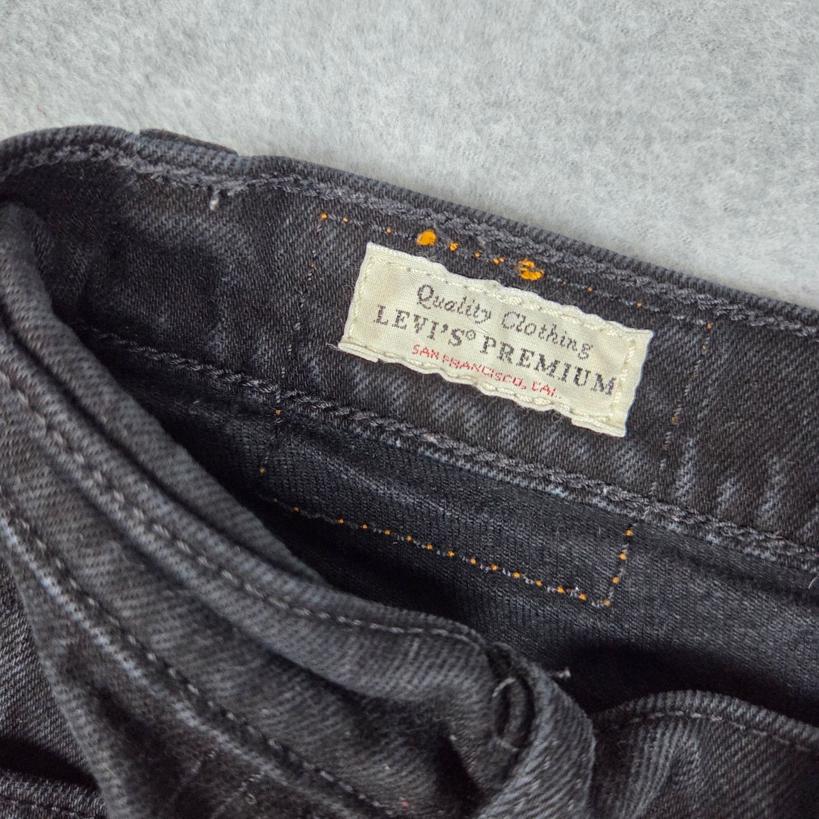 Levi's Levi's Premium 26 Black Ribcage Shorts Button Fly Cut Offs Size 26" / US 2 / IT 38 - 6 Thumbnail
