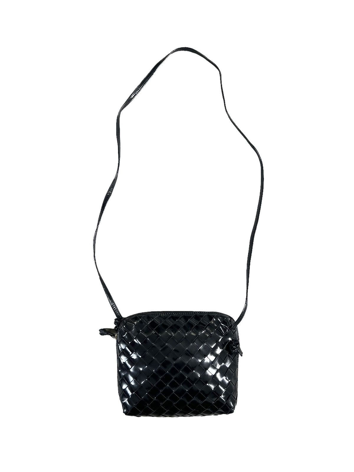 Bottega Veneta 1980s Bottega Veneta Intrecciato Leather Crossbody Bag Size ONE SIZE - 2 Thumbnail