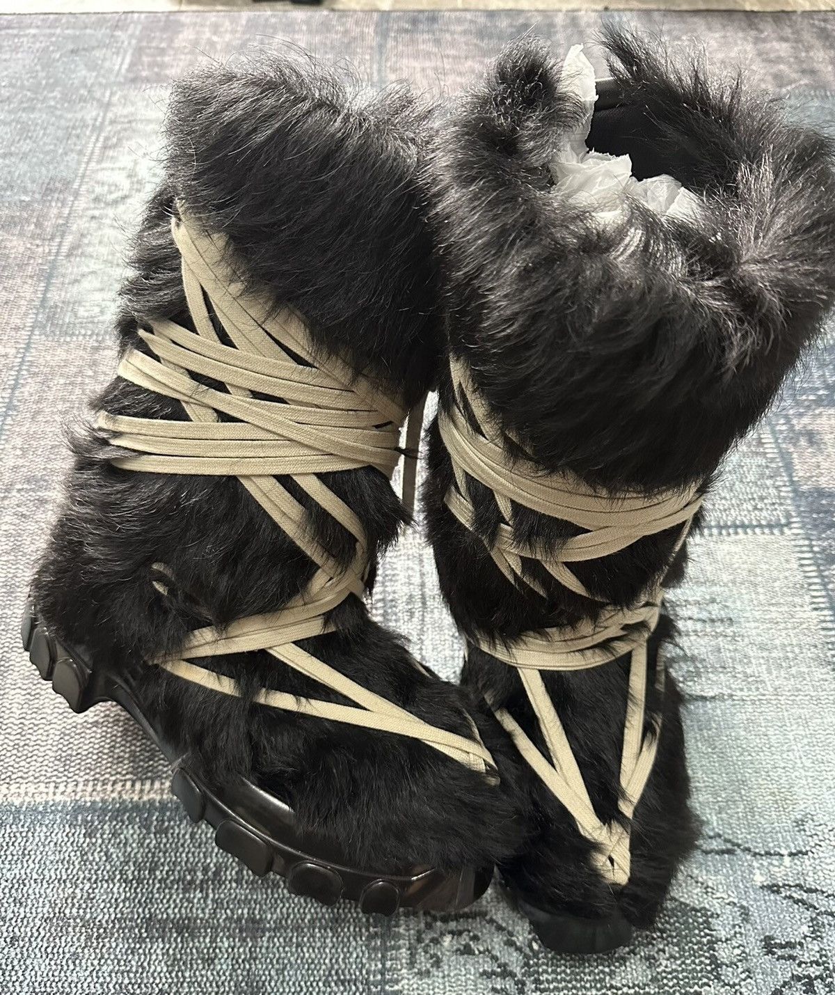 Rick Owens Rick Owens crazy lace pony hair snow boots Size US 8 / EU 41 - 2 Thumbnail
