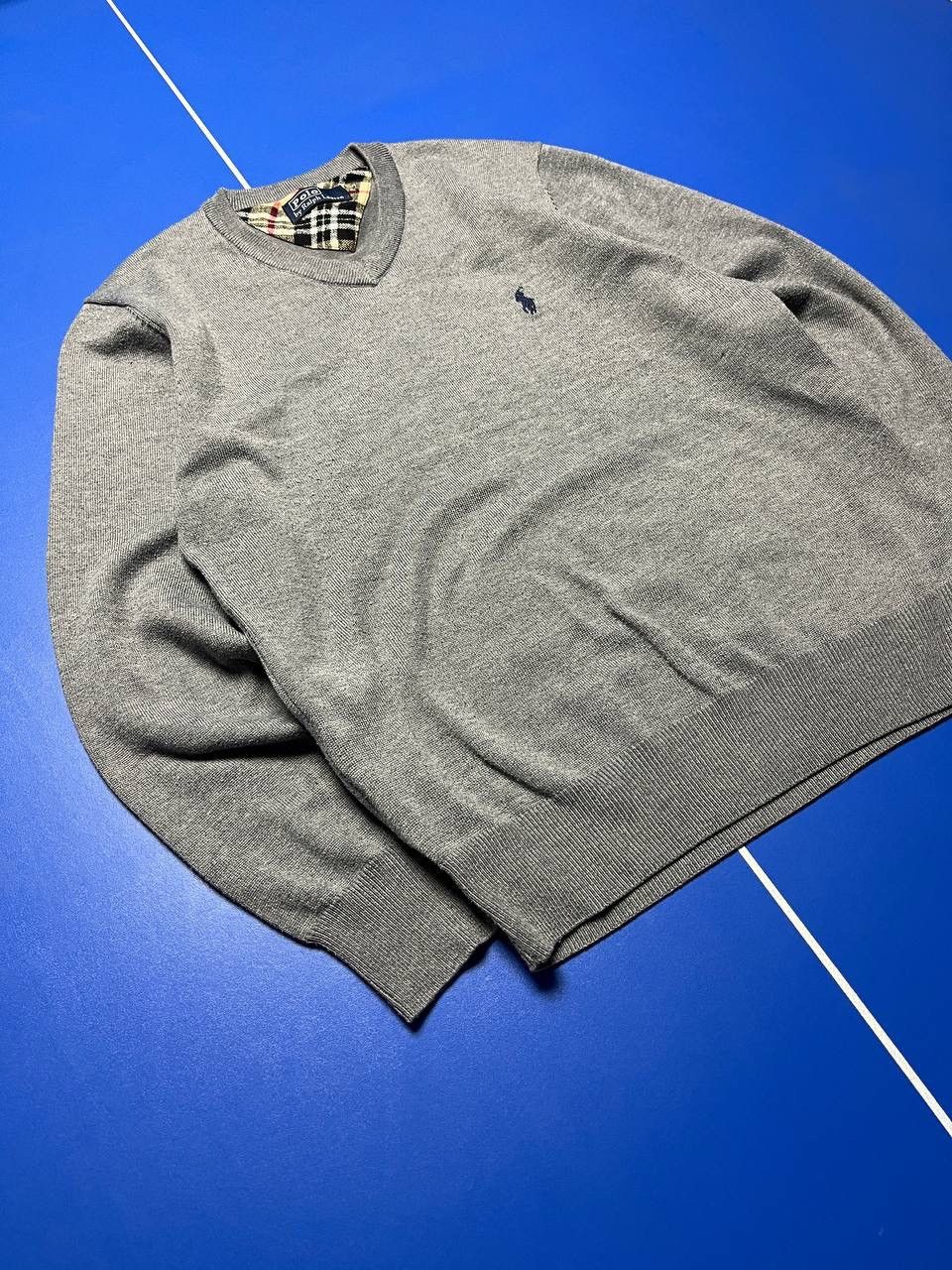 Polo Ralph Lauren Polo Ralph Lauren V-Neck Sweater (Grey) Size US M / EU 48-50 / 2 - 2 Thumbnail