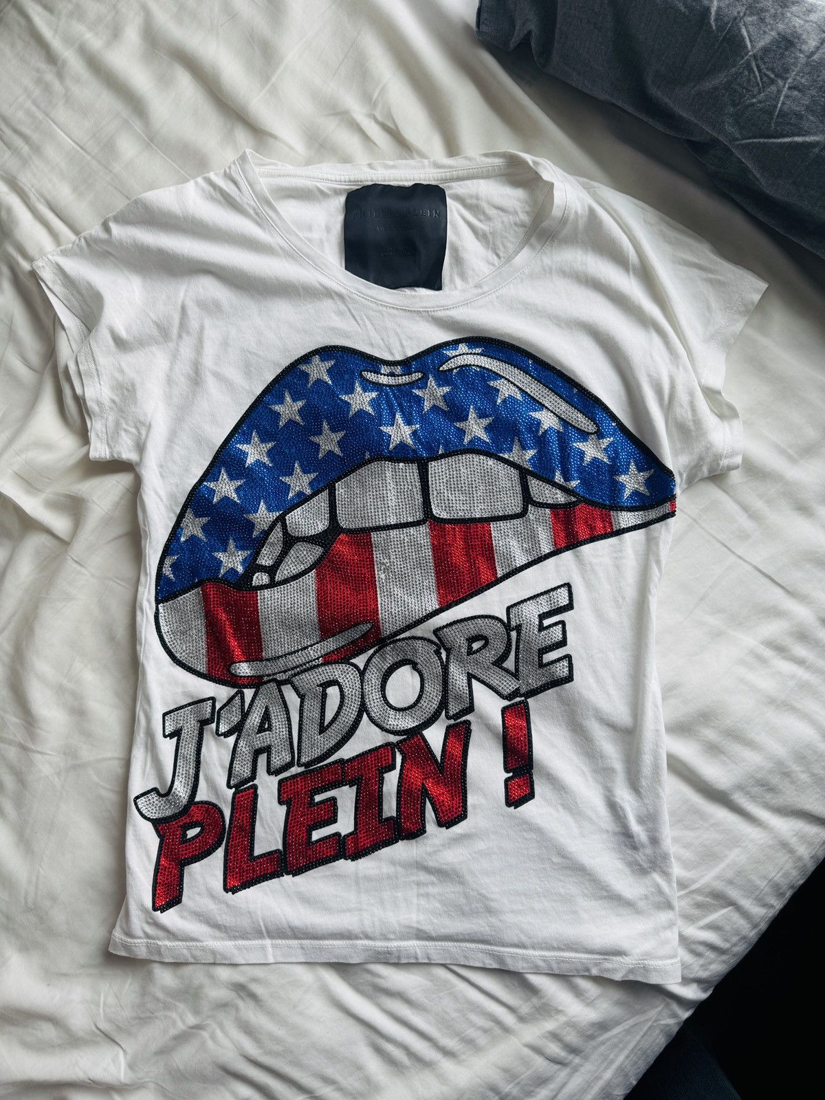 Philipp Plein Philipp Plein J’adore Plein USA lips tee Size XS / US 0-2 / IT 36-38 - 1 Thumbnail