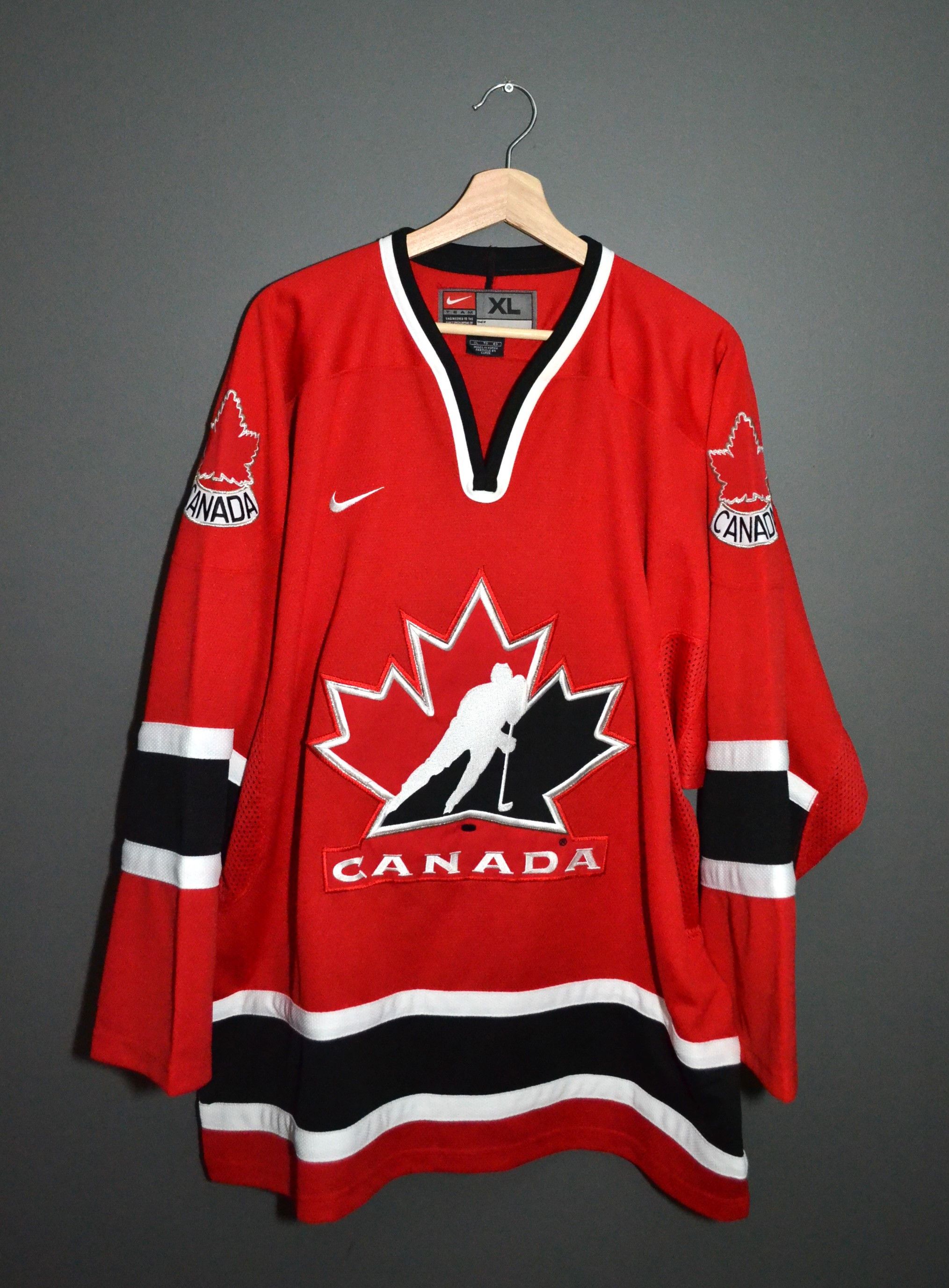 Nike Nike 2000s Team Canada Ice Hockey Vintage Jersey XL Korea 