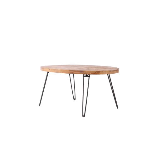 Designer × Homemade Oval Natural Reclaimed Wood Foldable Cocktail Table for Your Size US L / EU 52-54 / 3 - 6 Thumbnail