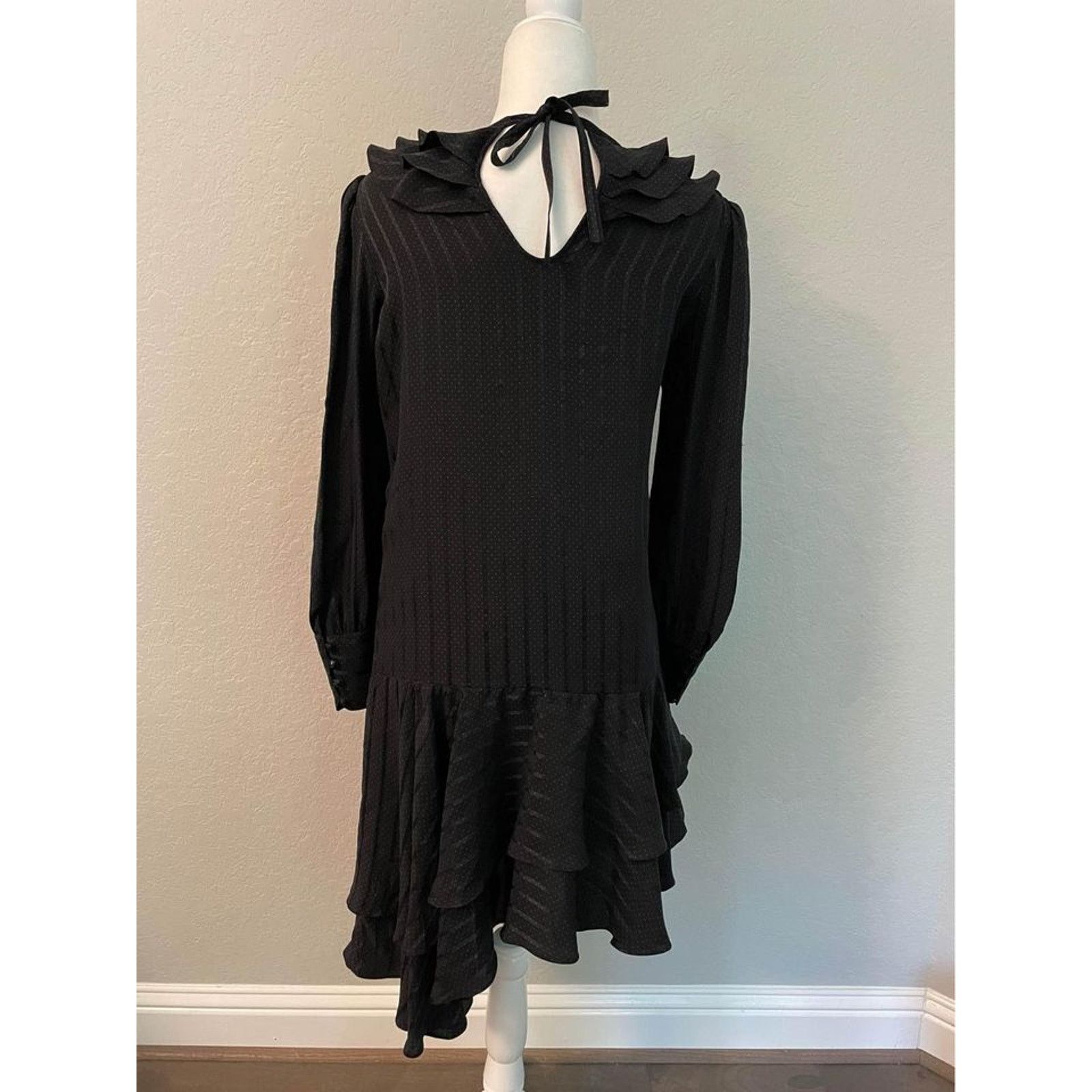 Jean Women Vintage Jean and Martin Pallant black silk dress sz 10 Size L / US 10 / IT 46 - 2 Thumbnail