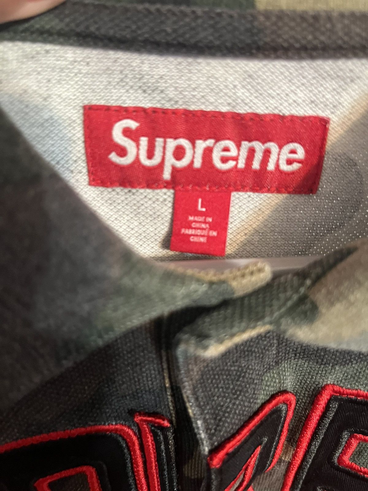 Supreme SUPREME APPLIQUE POLO “Woodland Camo” Size US L / EU 52-54 / 3 - 3 Thumbnail