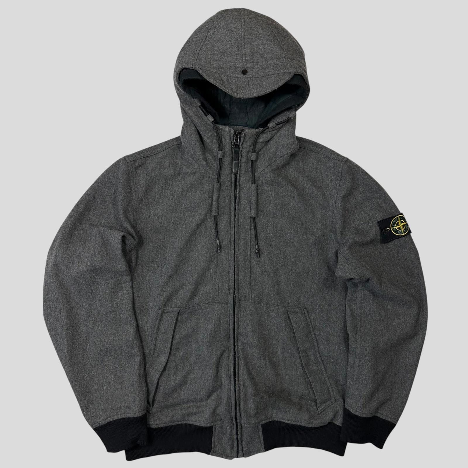 Stone Island Stone Island AW14 Mélange Wool Poly Double Hood Jacket - L Size US L / EU 52-54 / 3 - 1 Thumbnail
