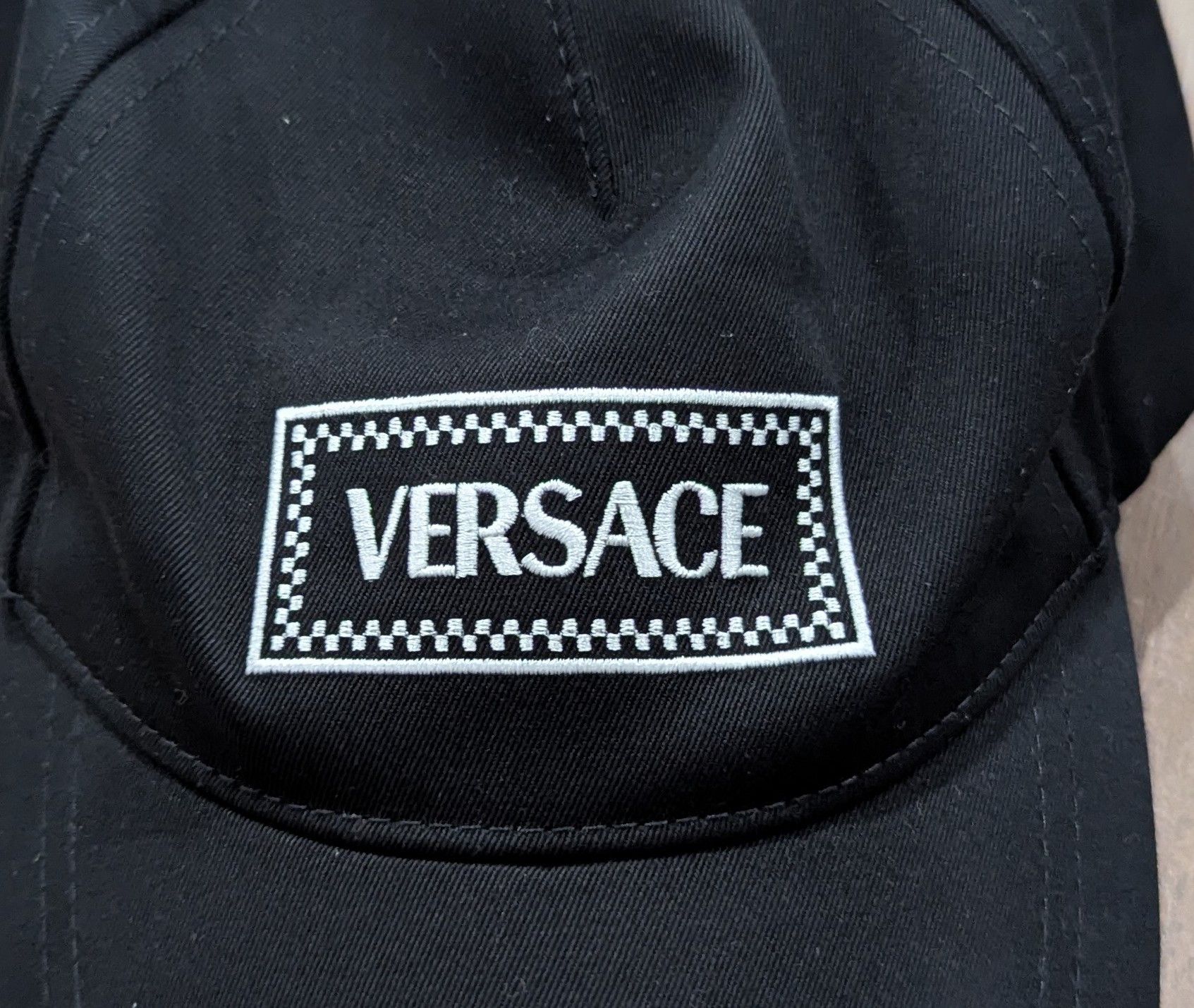 Versace Versace Tailoring Logo Baseball Cap Black/White 59 US 7 3/8 Size ONE SIZE - 2 Thumbnail