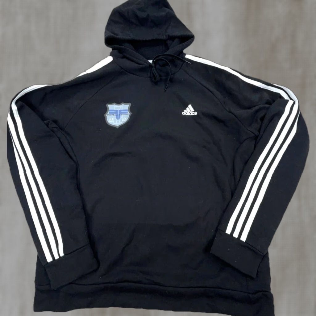 Adidas VINTAGE Adidas Hoodie Men Large Black White Sweatshirt Sweater Football Soccer Adult Size US M / EU 48-50 / 2 - 1 Thumbnail