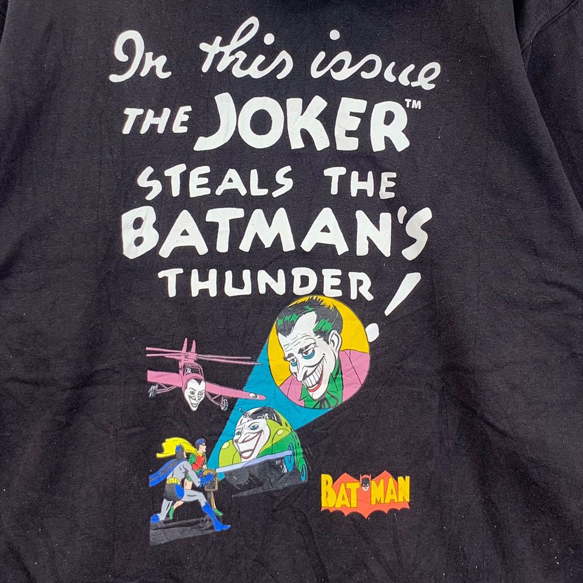 DC Comics × GU DC COMIC BATMAN Joker Steals Batman Thunder Print Official Size US M / EU 48-50 / 2 - 5 Thumbnail