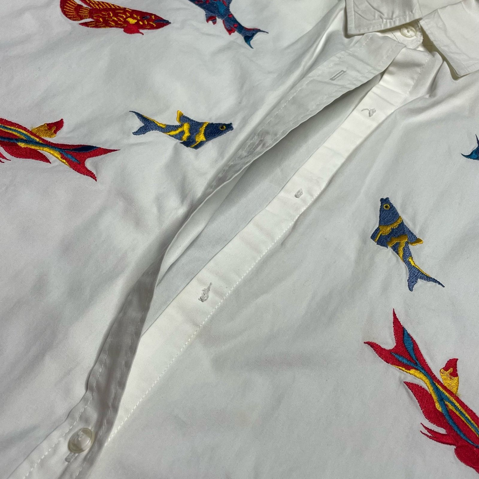 Other Casey Coleman Embroidered Fish Shirt Size XL / US 12-14 / IT 48-50 - 7 Thumbnail