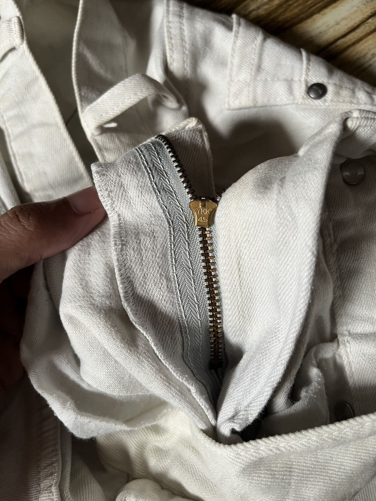 Japanese Brand Y2K Luster Clawmark White Jeans Dior Inspired Size US 34 / EU 50 - 12 Thumbnail