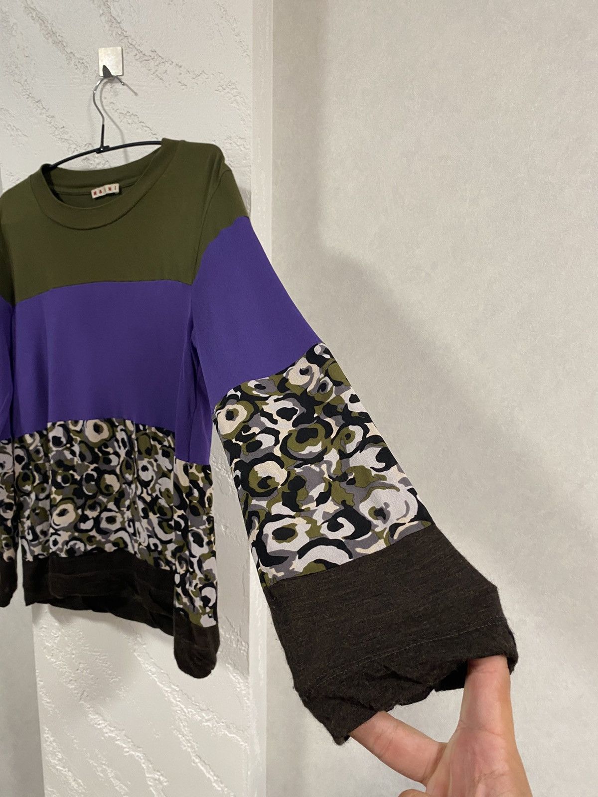 Marni Marni Colour Block Panelled Long Sleeve T-shirt RRP 350$ Size M / US 6-8 / IT 42-44 - 6 Thumbnail