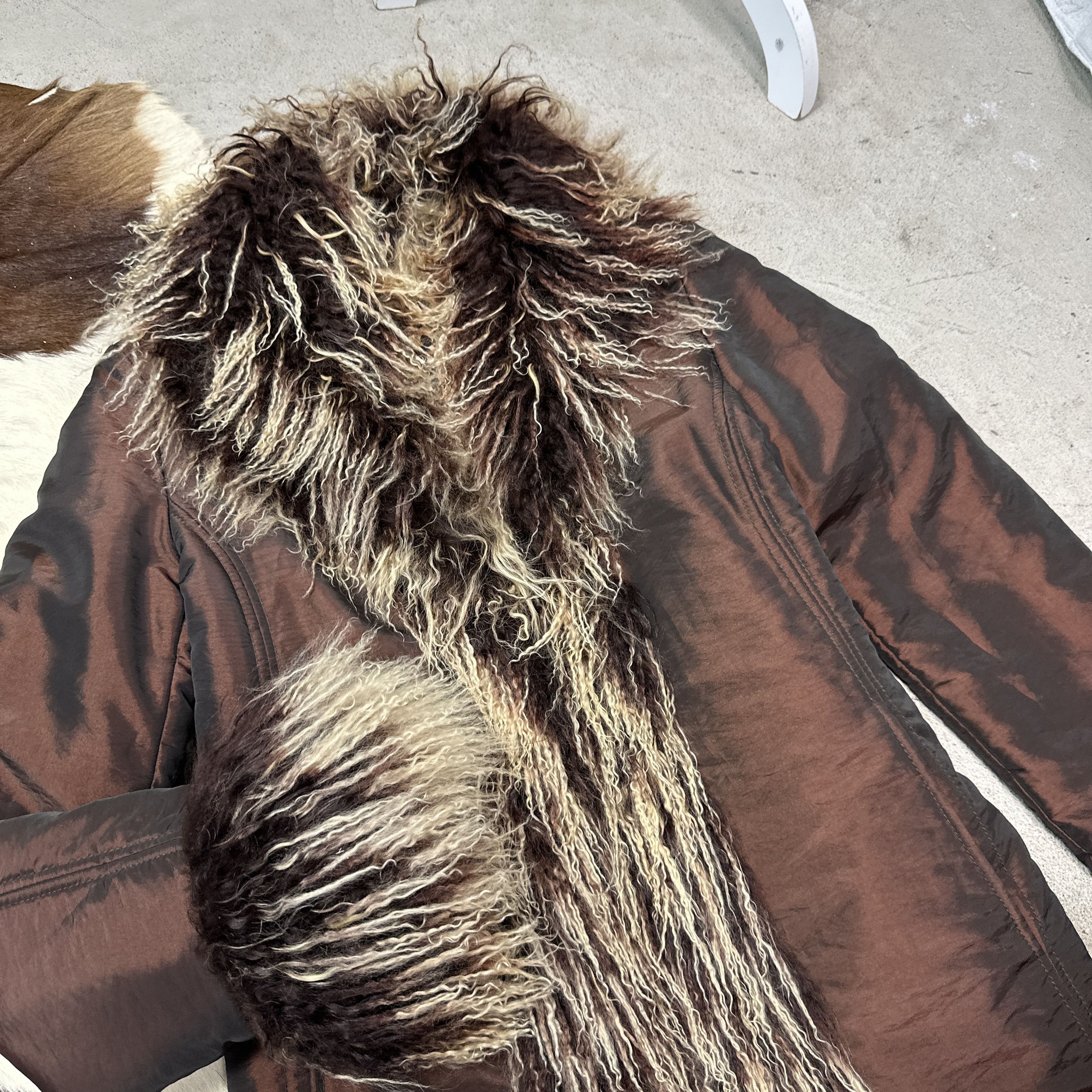 Vintage Vintage Avant Garde Afghan Penny Lane Lama Fur Coat 00s Size L / US 10 / IT 46 - 3 Thumbnail