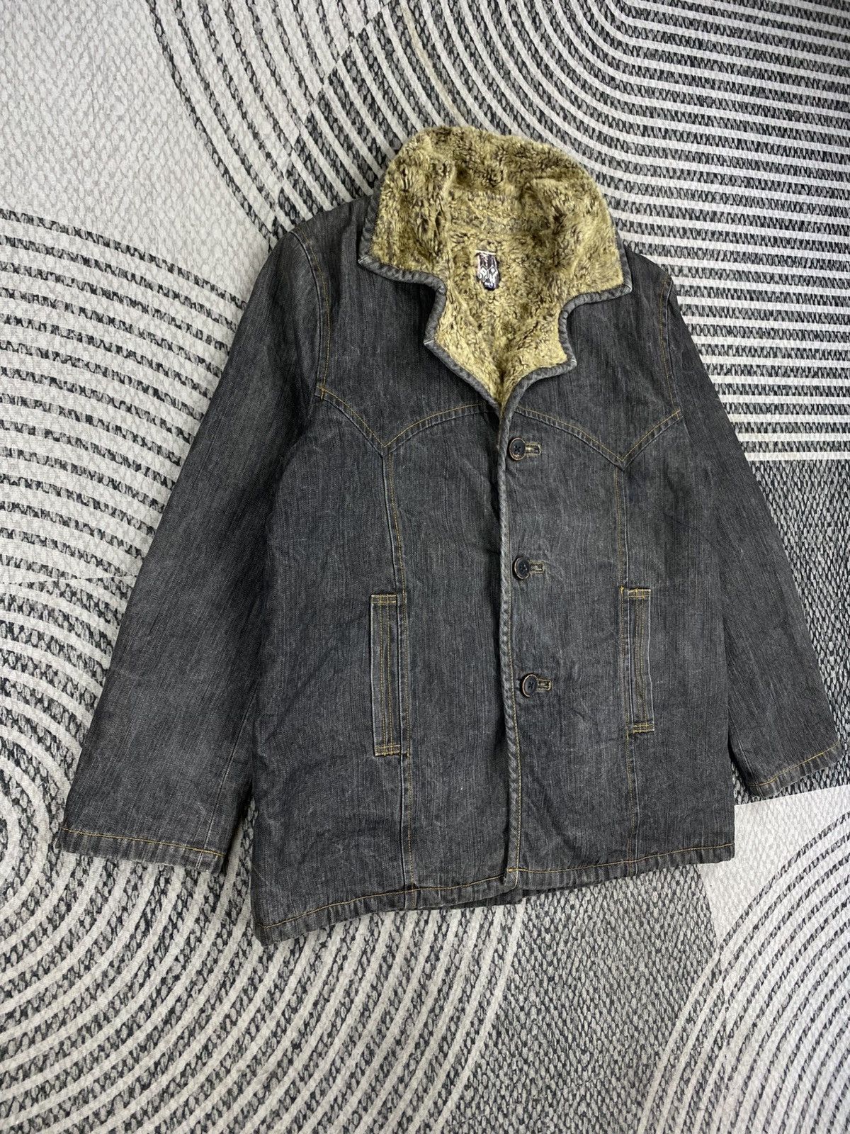 And A Vtg And A Sherpa Lined Dark Wash Jacket Size US M / EU 48-50 / 2 - 3 Thumbnail