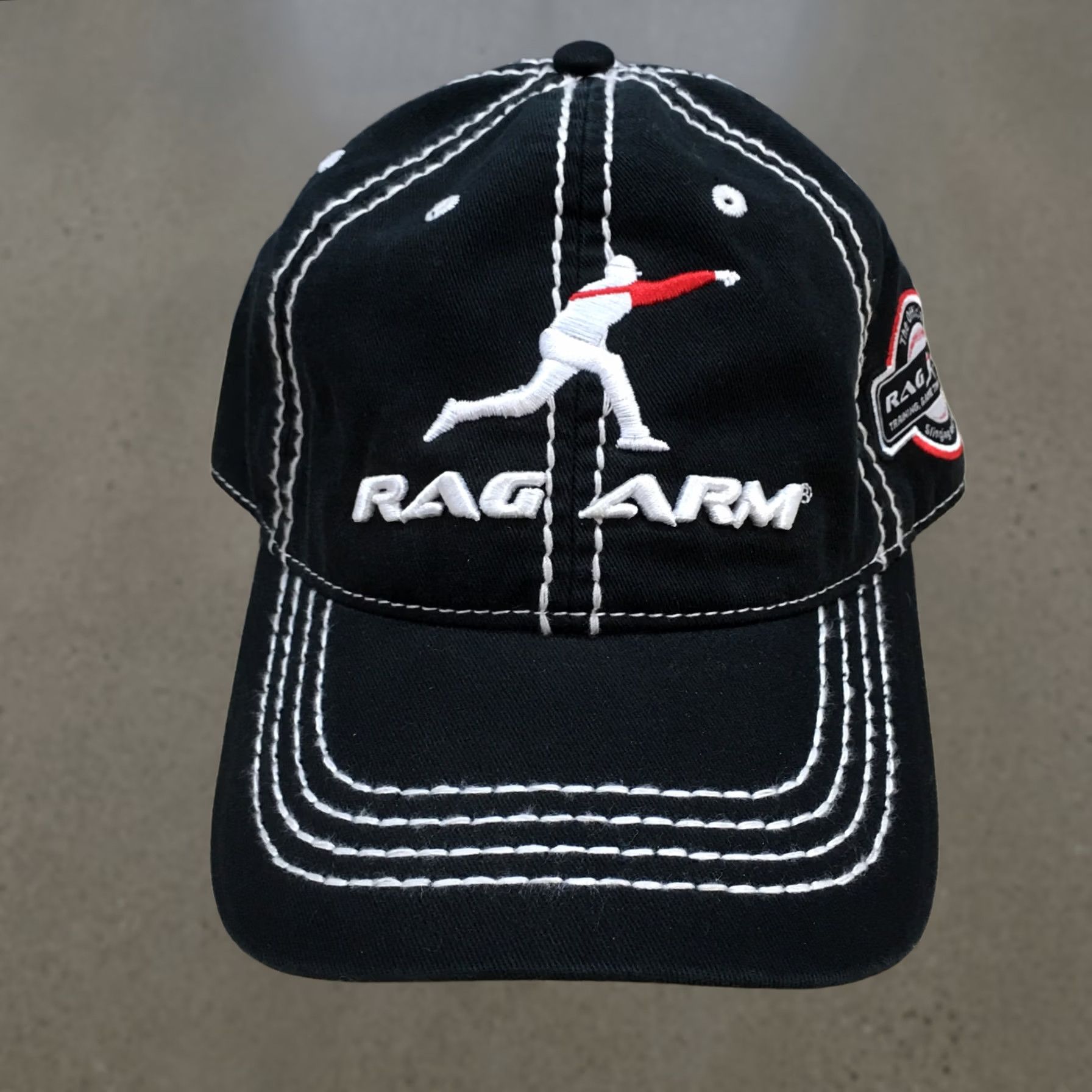 Garage Rag Arm Baseball Cap Hat Mens One Size Black Adjustable Embroidered Logo Size ONE SIZE - 1 Thumbnail