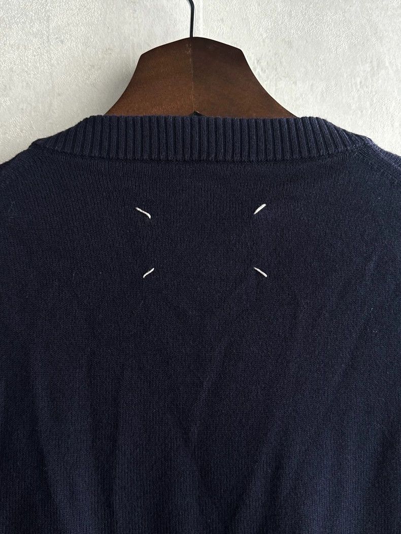 Maison Margiela Maison Margiela 16aw leather-matched sweater Size US S / EU 44-46 / 1 - 1 Thumbnail