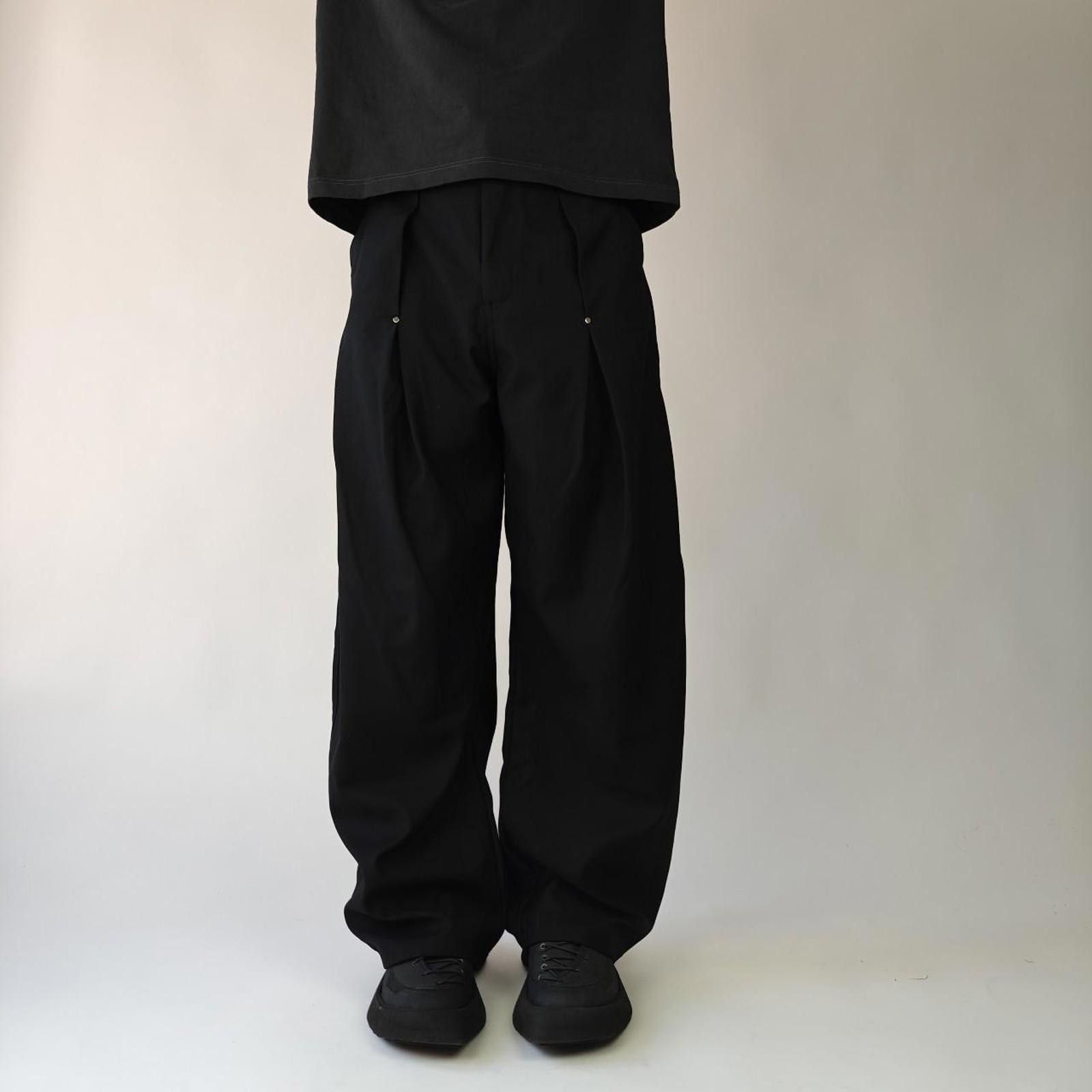 Other Black pleated wide leg pants Size US 31 - 6 Thumbnail