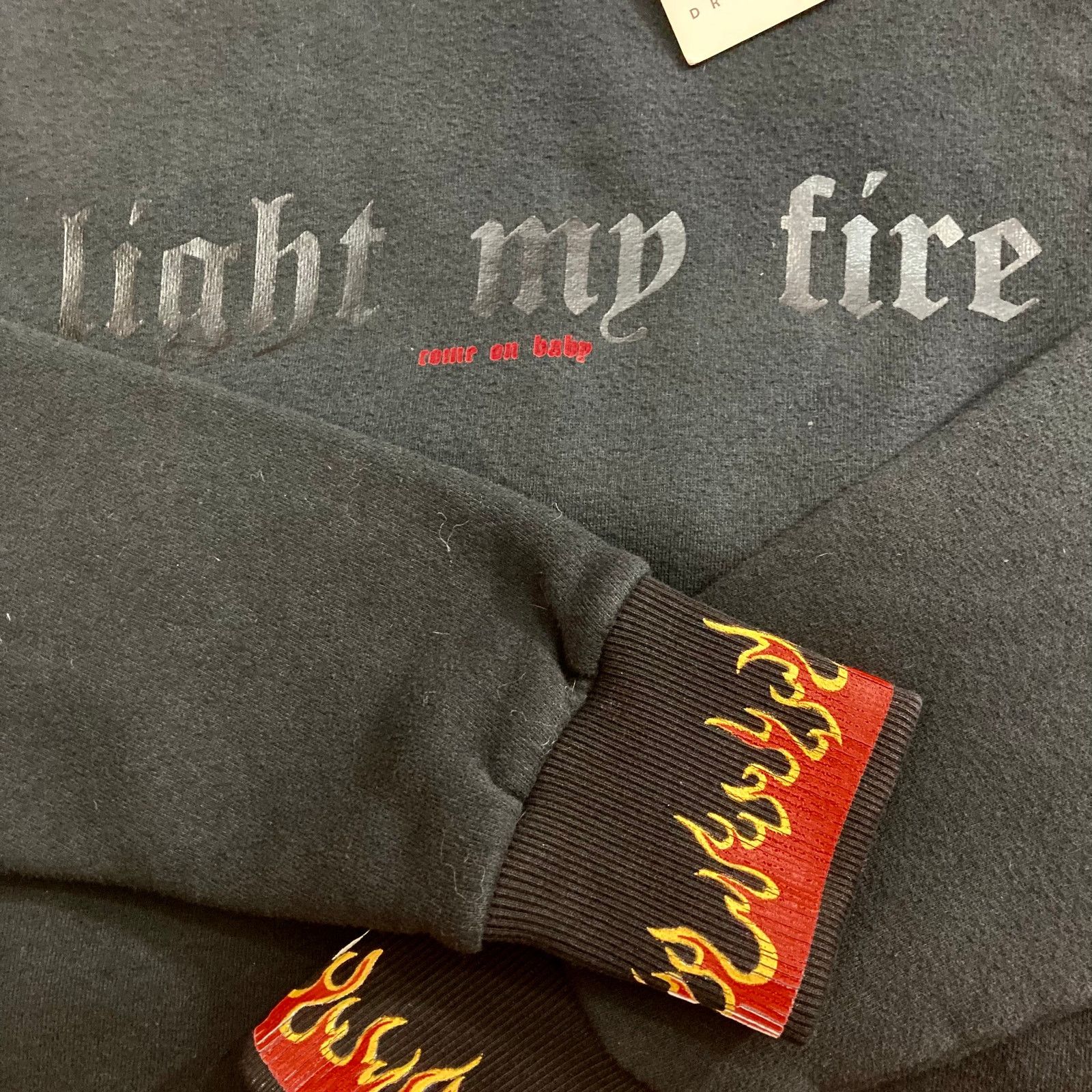 DRIFTER Drifter black oversized hoodie sweatshirt, Unisex small Size US S / EU 44-46 / 1 - 2 Thumbnail