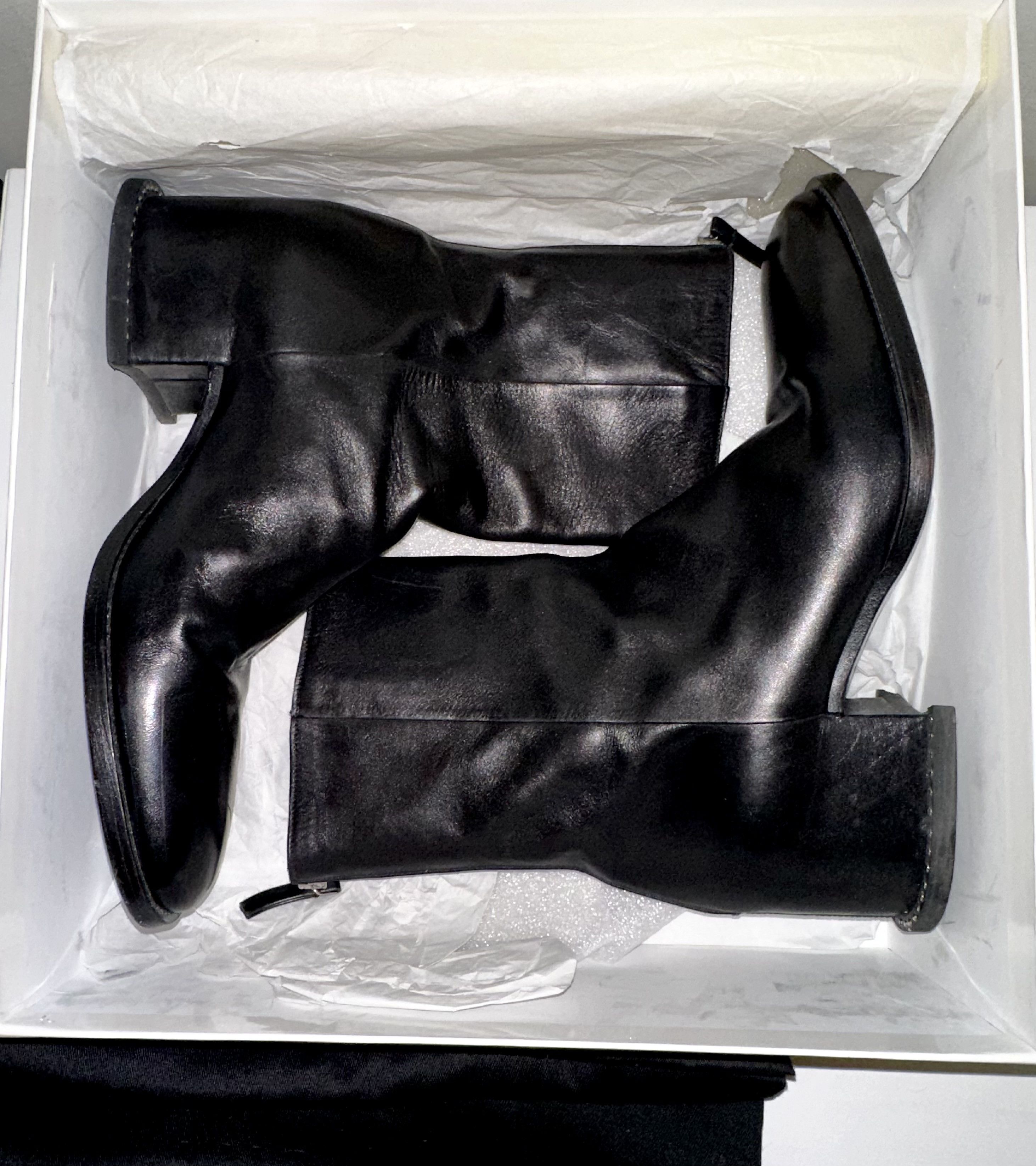 image of Givenchy Fw 2015 Black Leather “Chunky” Boot, Italy, Men's (Size 10)