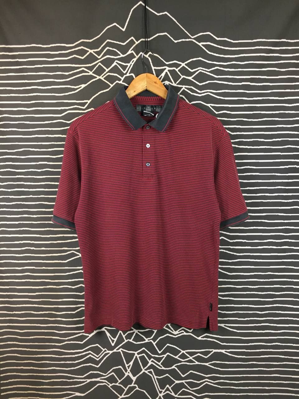 Nike Nike Golf Dri-FIT Cotton Blend Striped Polo Shirt Size M Size US M / EU 48-50 / 2 - 2 Thumbnail