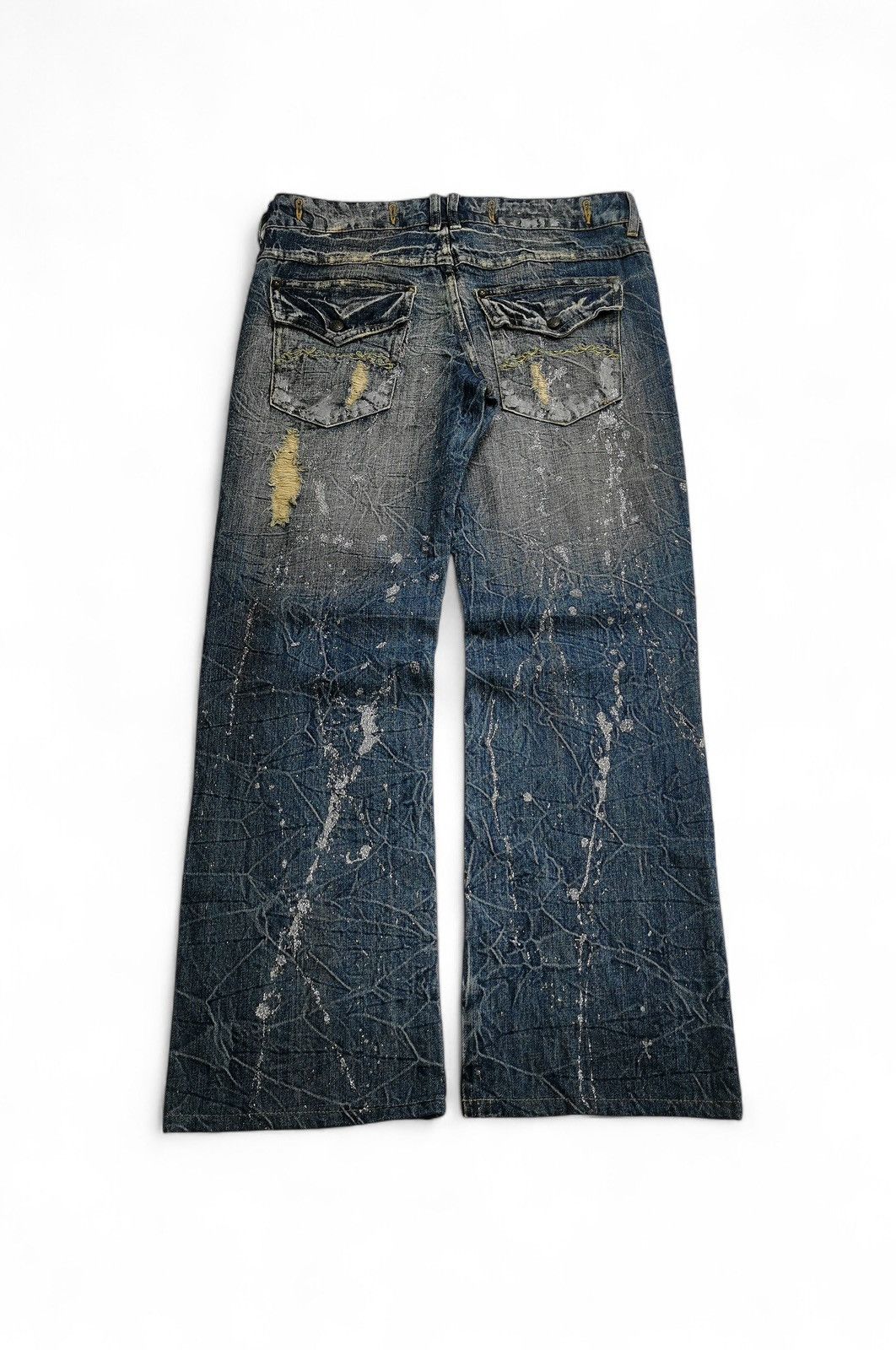 Japanese Brand Flare Jeans MIDAS MACHIAVEL ANY THING Like Undercover Denim Size US 32 / EU 48 - 2 Thumbnail